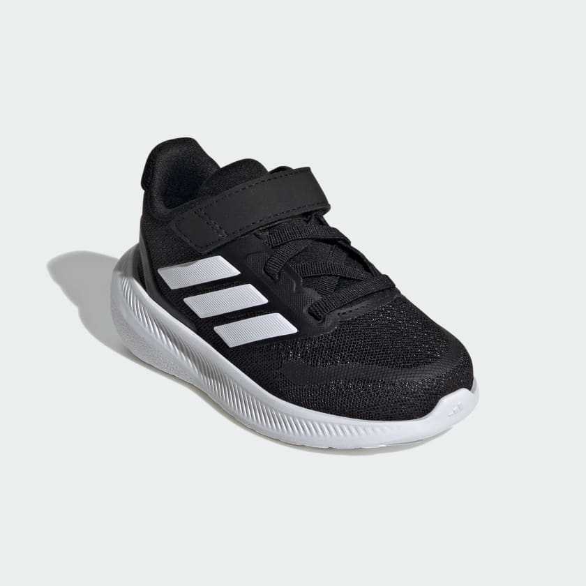 Adidas Kid's Runfalcon 5 Hook N' Loop Black/White Running Shoes