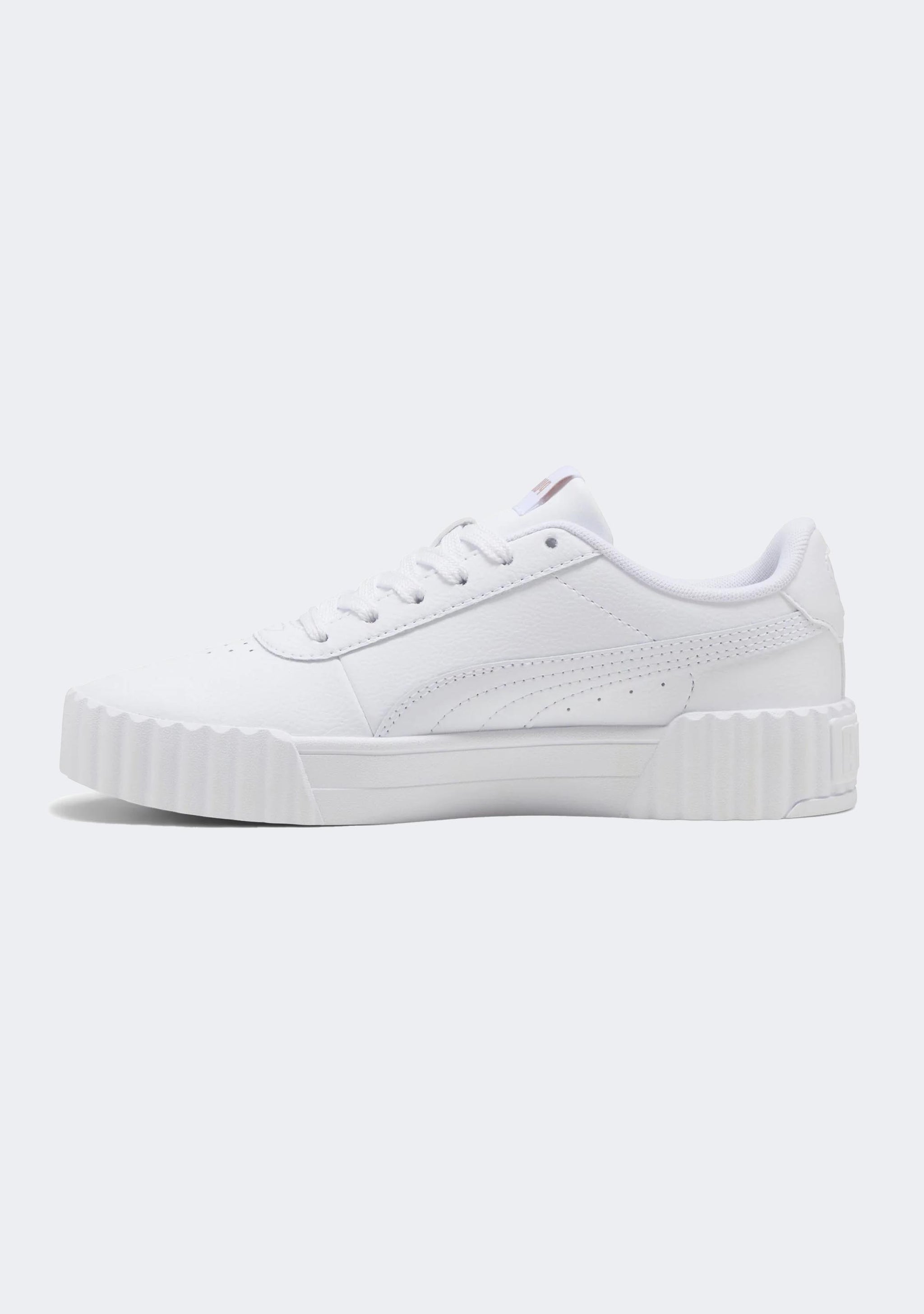 Puma Womens Carina 3.0 White Sneaker Shoes