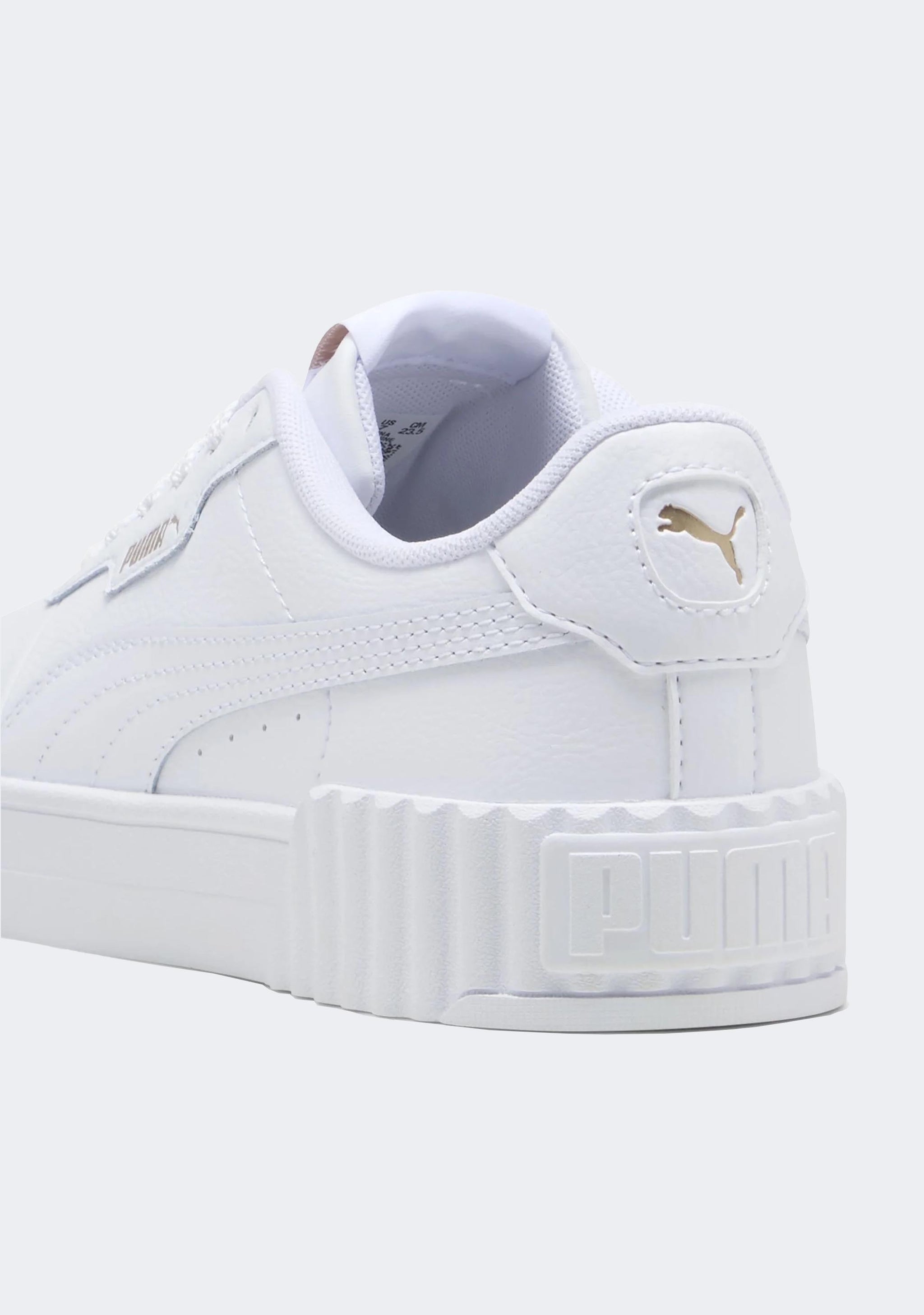 Puma Womens Carina 3.0 White Sneaker Shoes