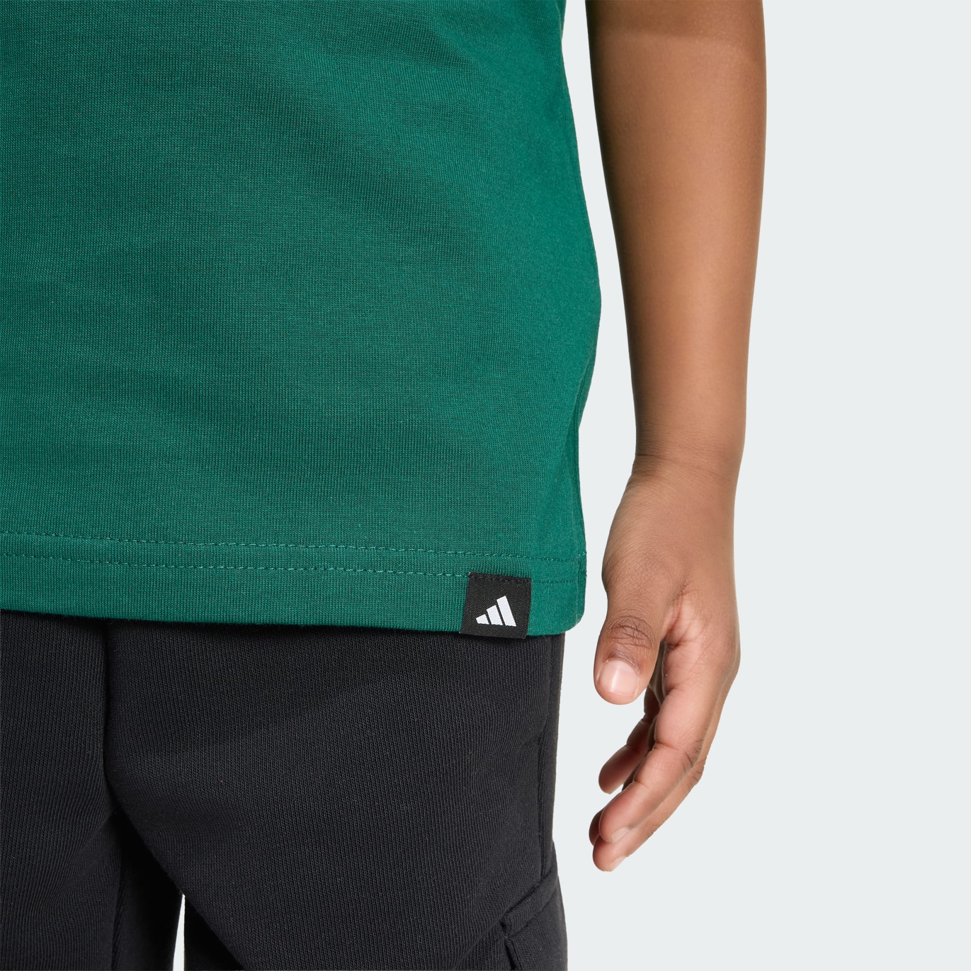 ADIDAS KID'S SNACKS GRAPHIC GREEN TEE