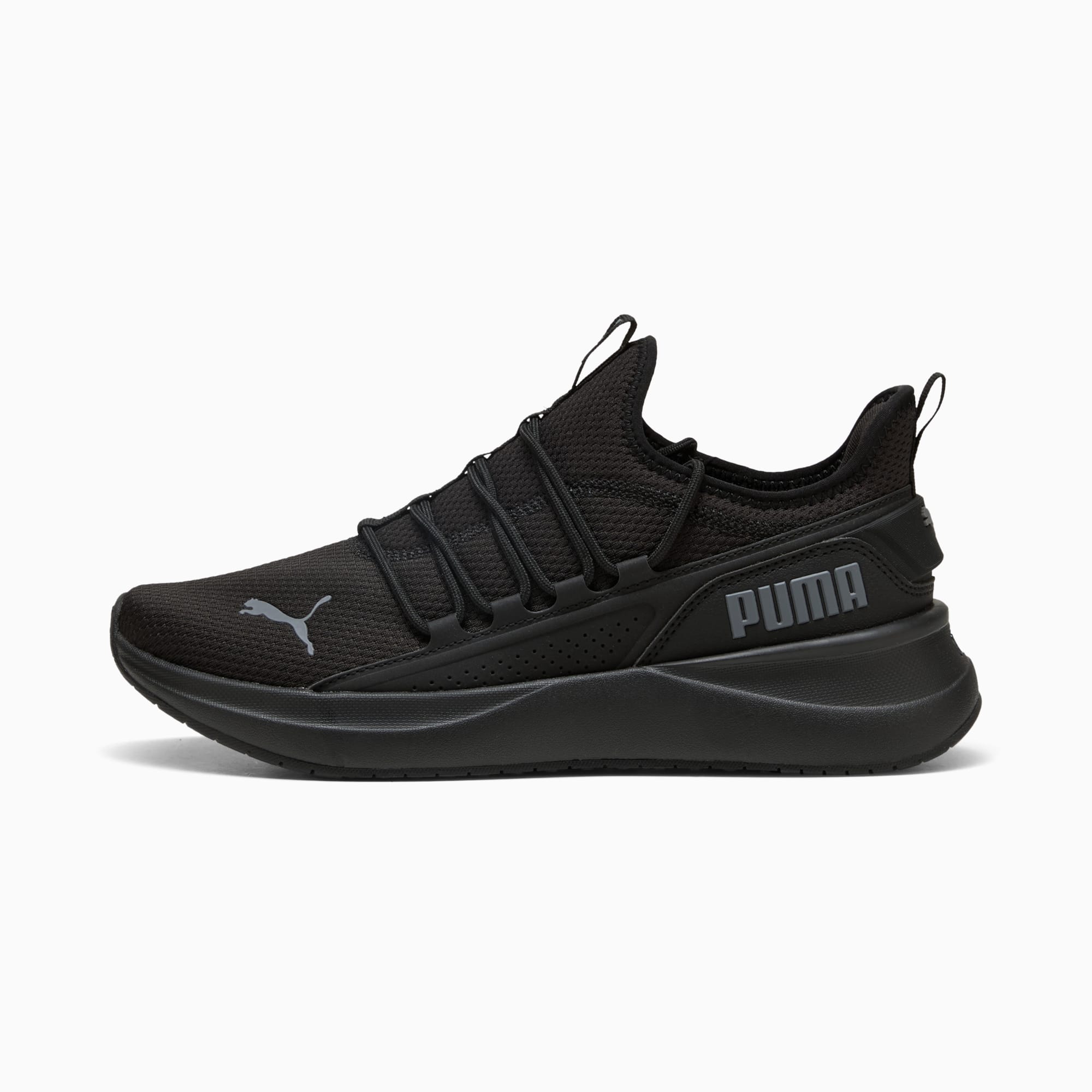 PUMA MEN'S SOFTRIDE CARSON 2 PULSE TRIPLE BLACK RUNNING SHOES