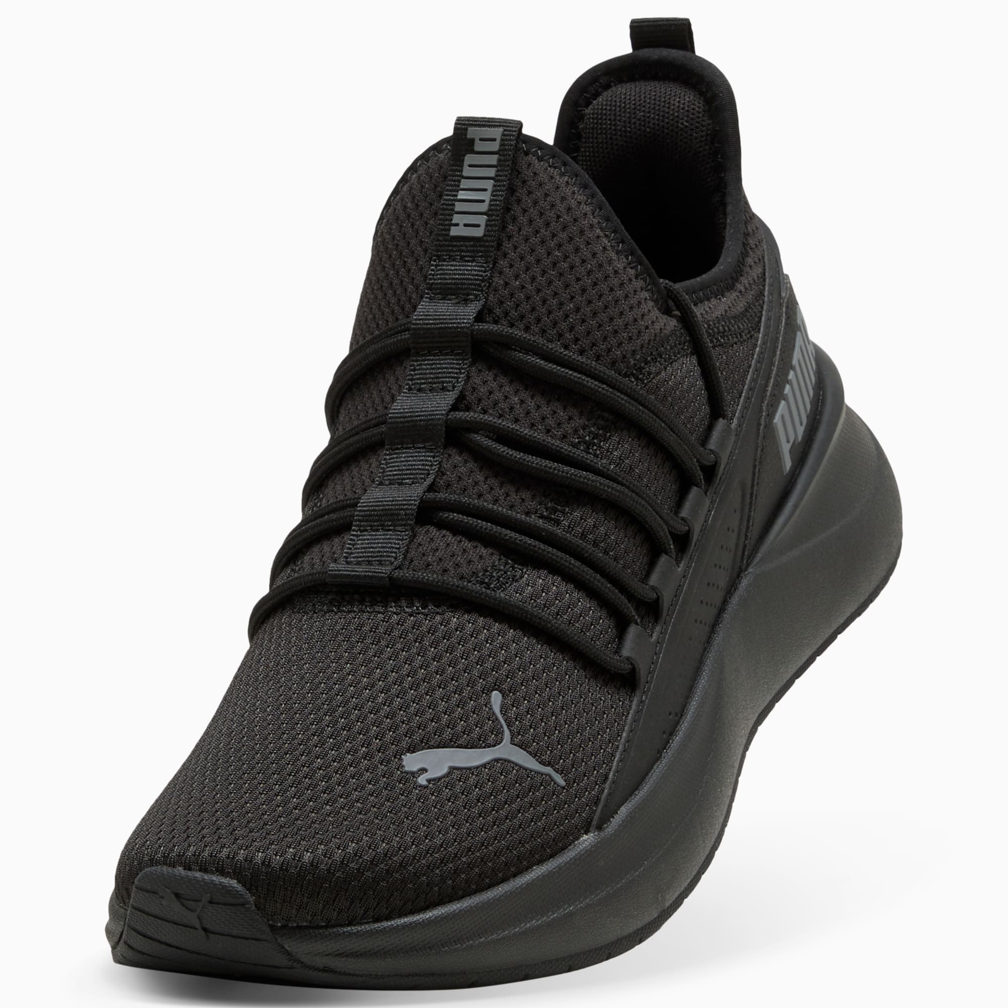 PUMA MEN'S SOFTRIDE CARSON 2 PULSE TRIPLE BLACK RUNNING SHOES