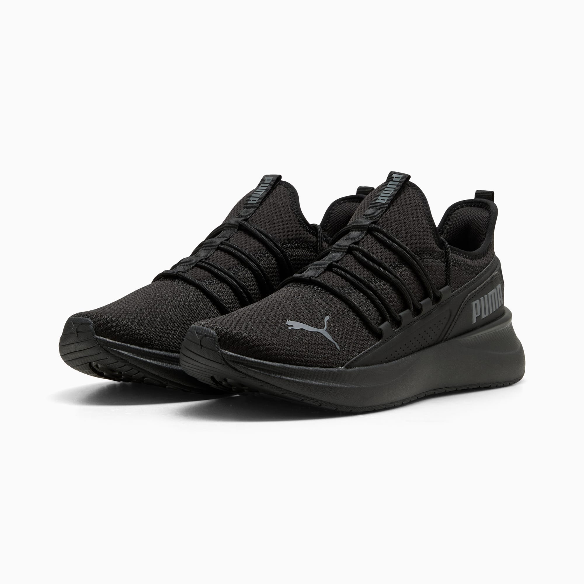 PUMA MEN'S SOFTRIDE CARSON 2 PULSE TRIPLE BLACK RUNNING SHOES