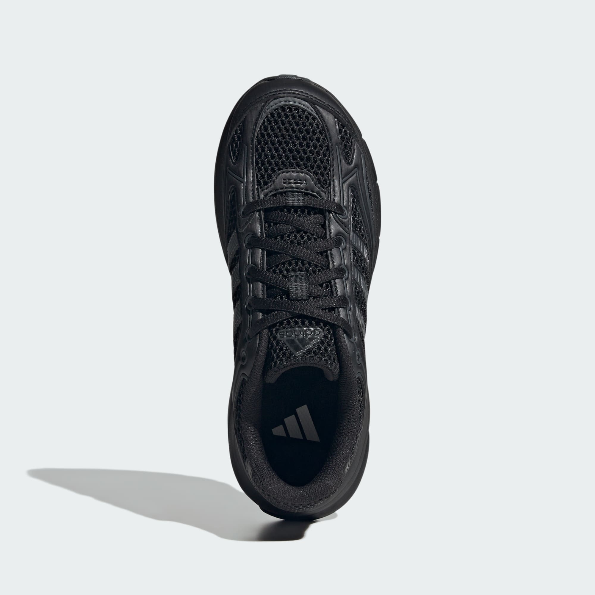 ADIDAS KID'S SPIRITAIN TRIPLE BLACK SNEAKER SHOES