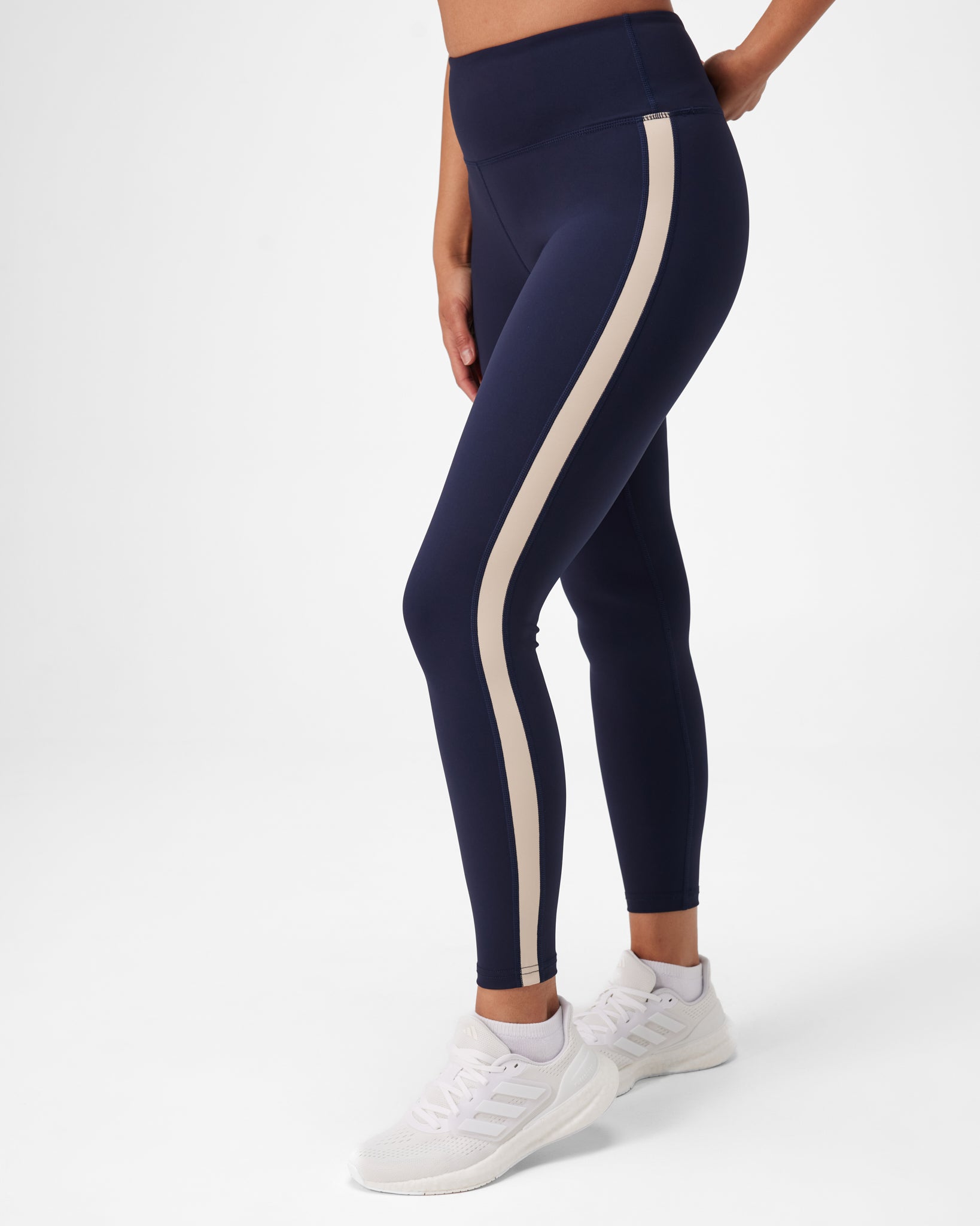 Insport Womens Escape Panel Full Length Tight Navy/Cream