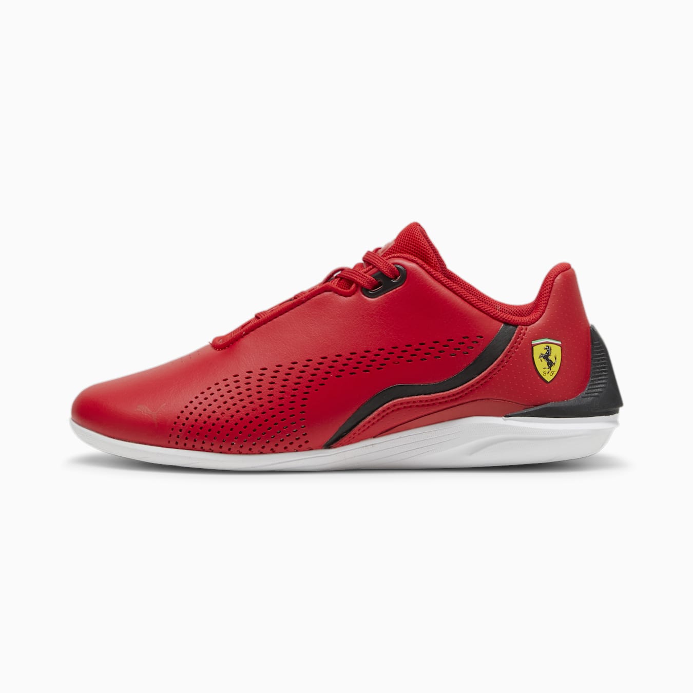 Puma Junior Ferrari Cat White/Red Shoe