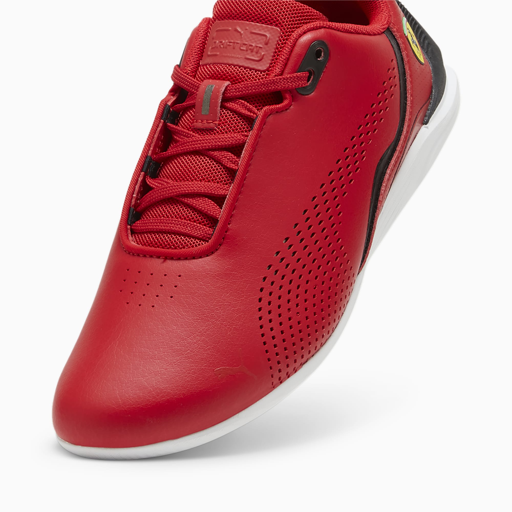 Puma Junior Ferrari Cat White/Red Shoe