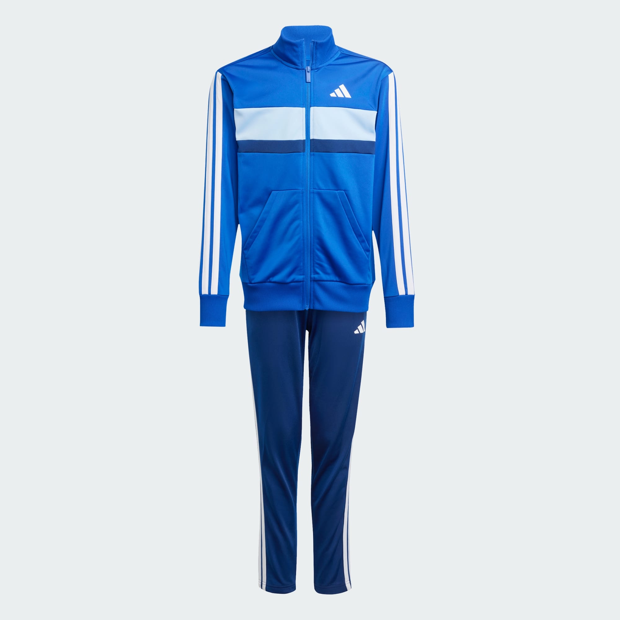 Adidas Kid's 3-Stripes Tiberio Tricot Royal Tracksuit