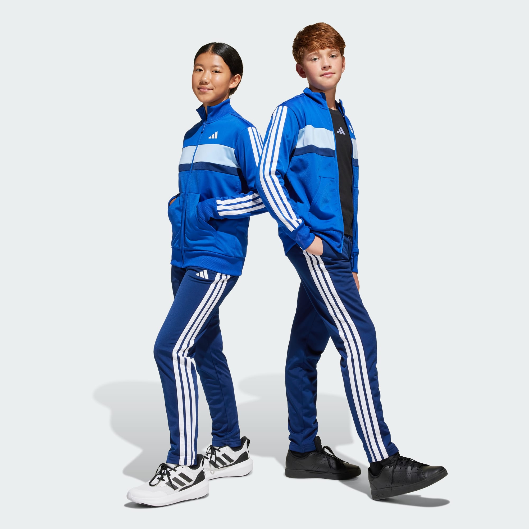 Adidas Kid's 3-Stripes Tiberio Tricot Royal Tracksuit
