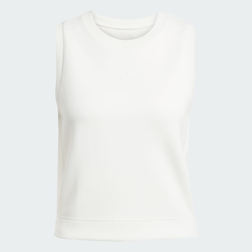 Adidas Women's Soft Lux All Szn White Tank