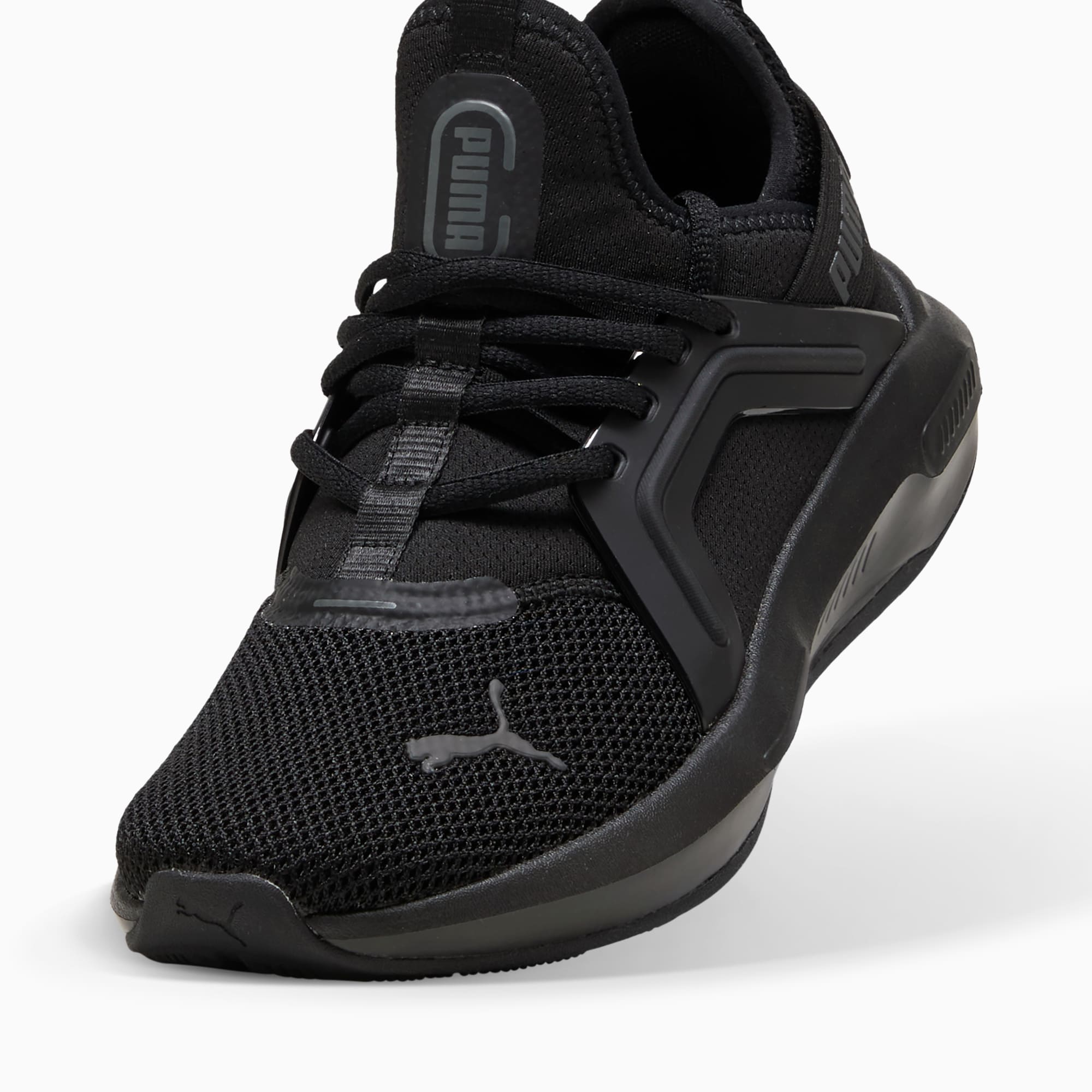 Puma Junior Softride Enzo Triple Black Sneaker Shoes