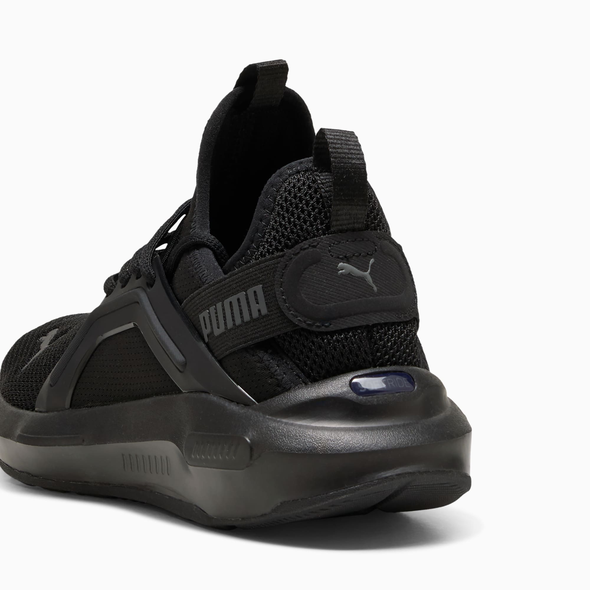 Puma Junior Softride Enzo Triple Black Sneaker Shoes
