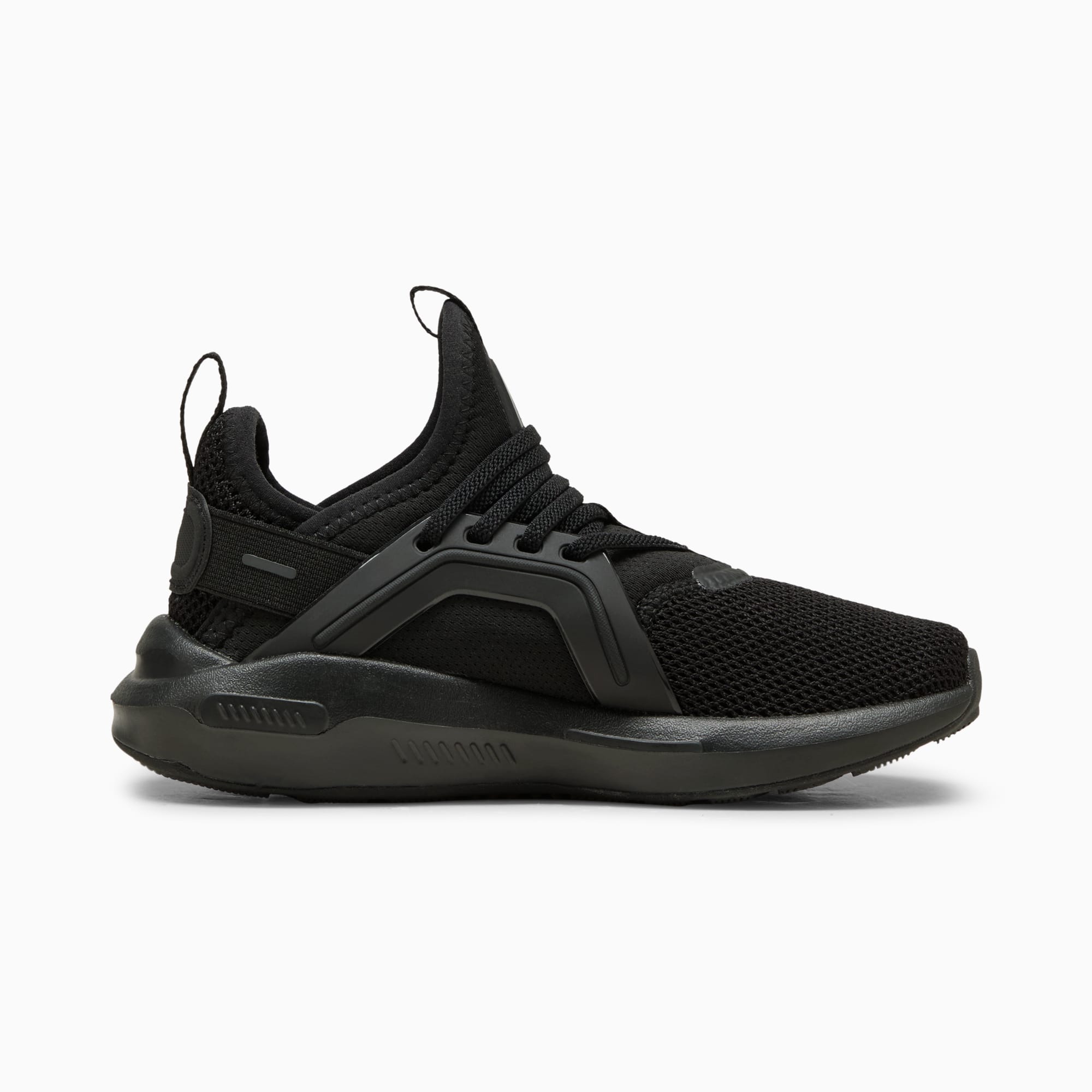 Puma Kid's Softride Enzo Triple Black Sneaker Shoes
