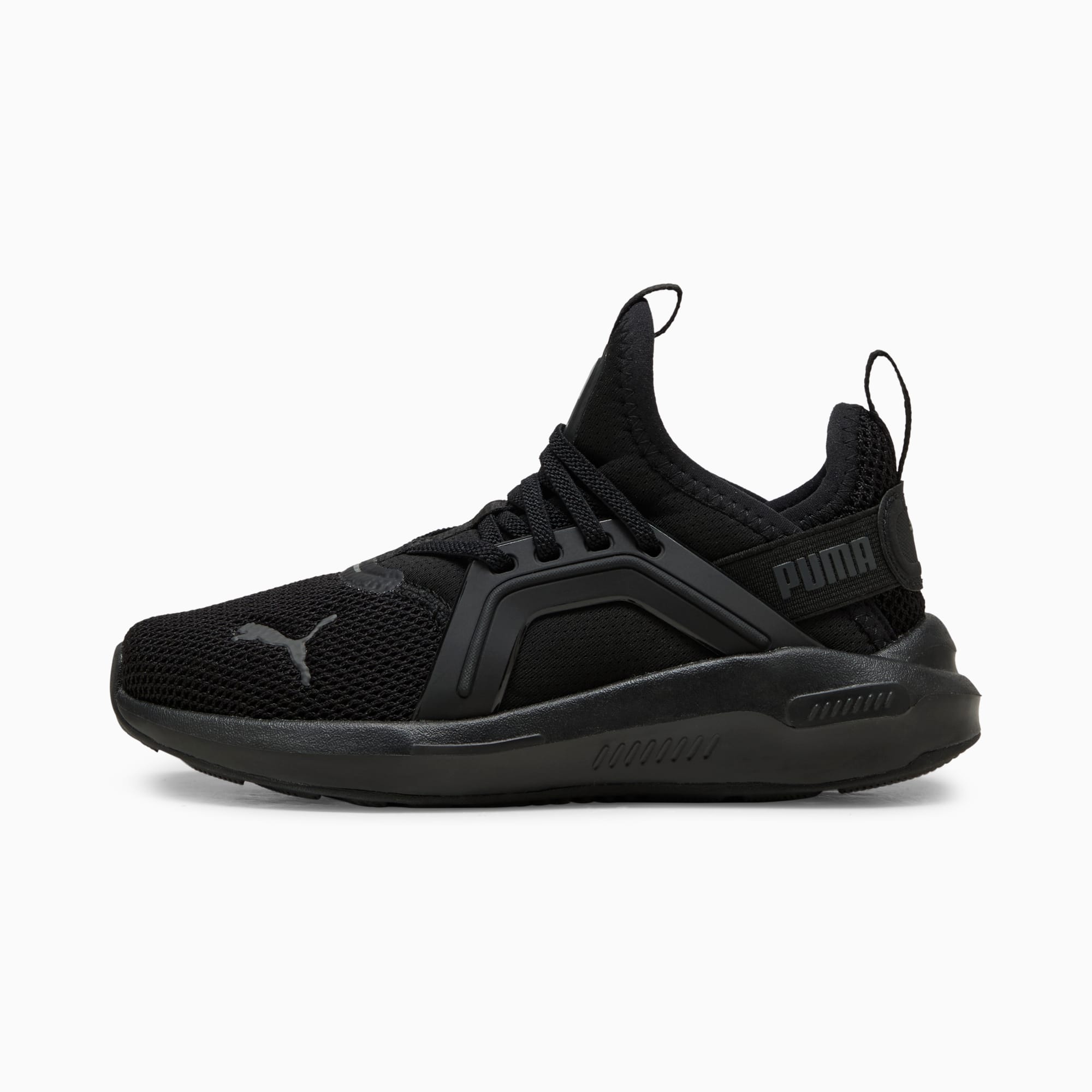 Puma Kid's Softride Enzo Triple Black Sneaker Shoes