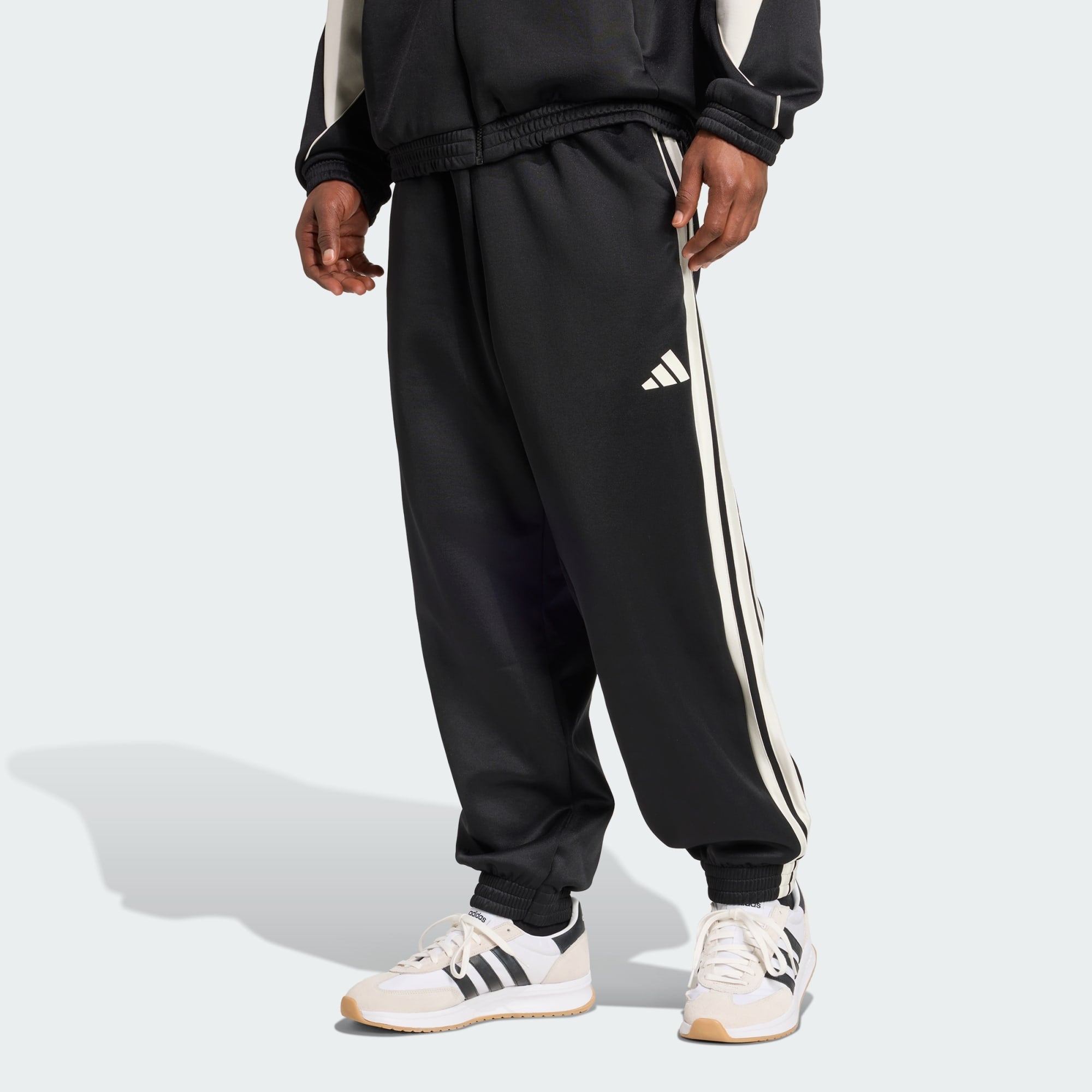 ADIDAS MEN'S STADIUM BLACK TRACKPANTS