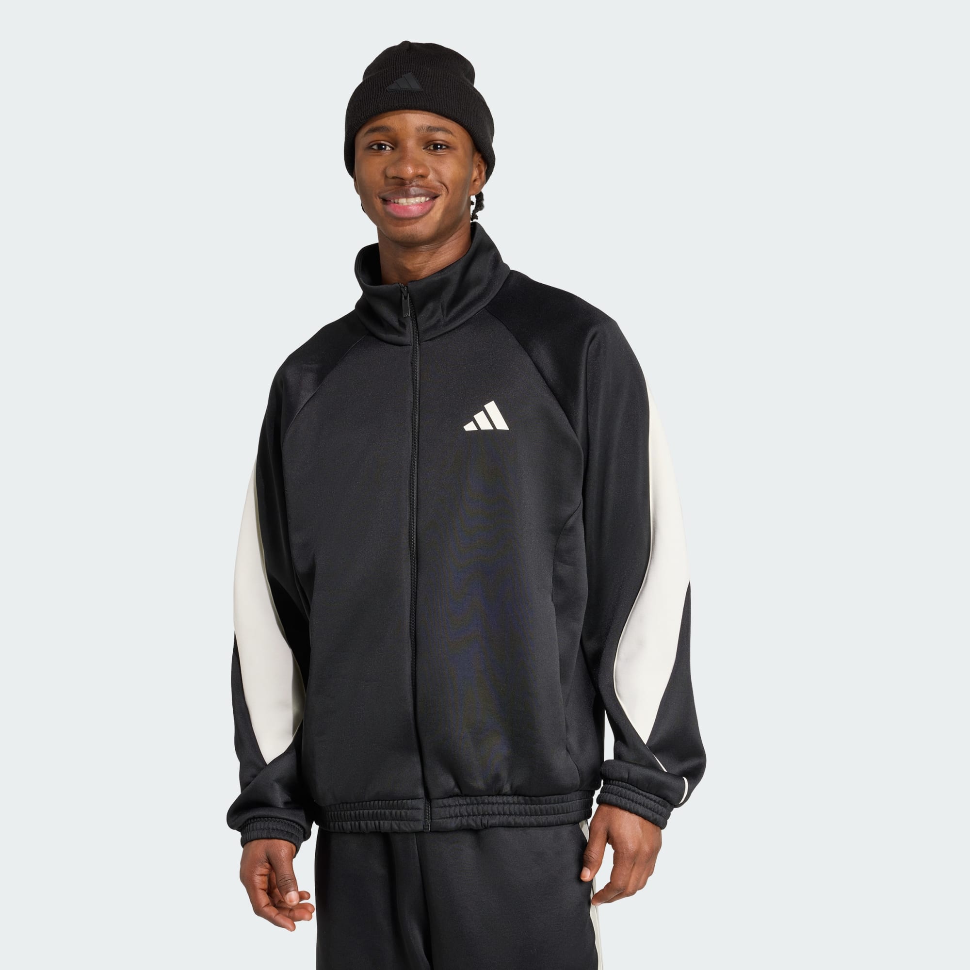 Adidas Men's Stadium Tracktop Black/White Jacket