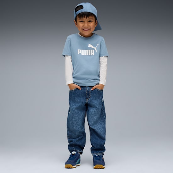 Puma Kid's Ess No.1 Logo Blue Tee
