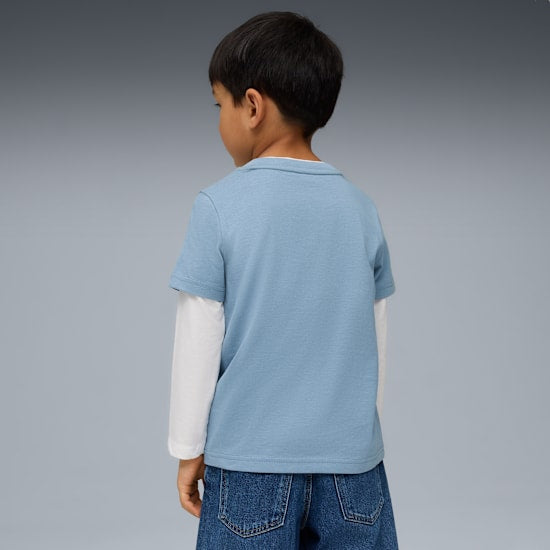 Puma Kid's Ess No.1 Logo Blue Tee