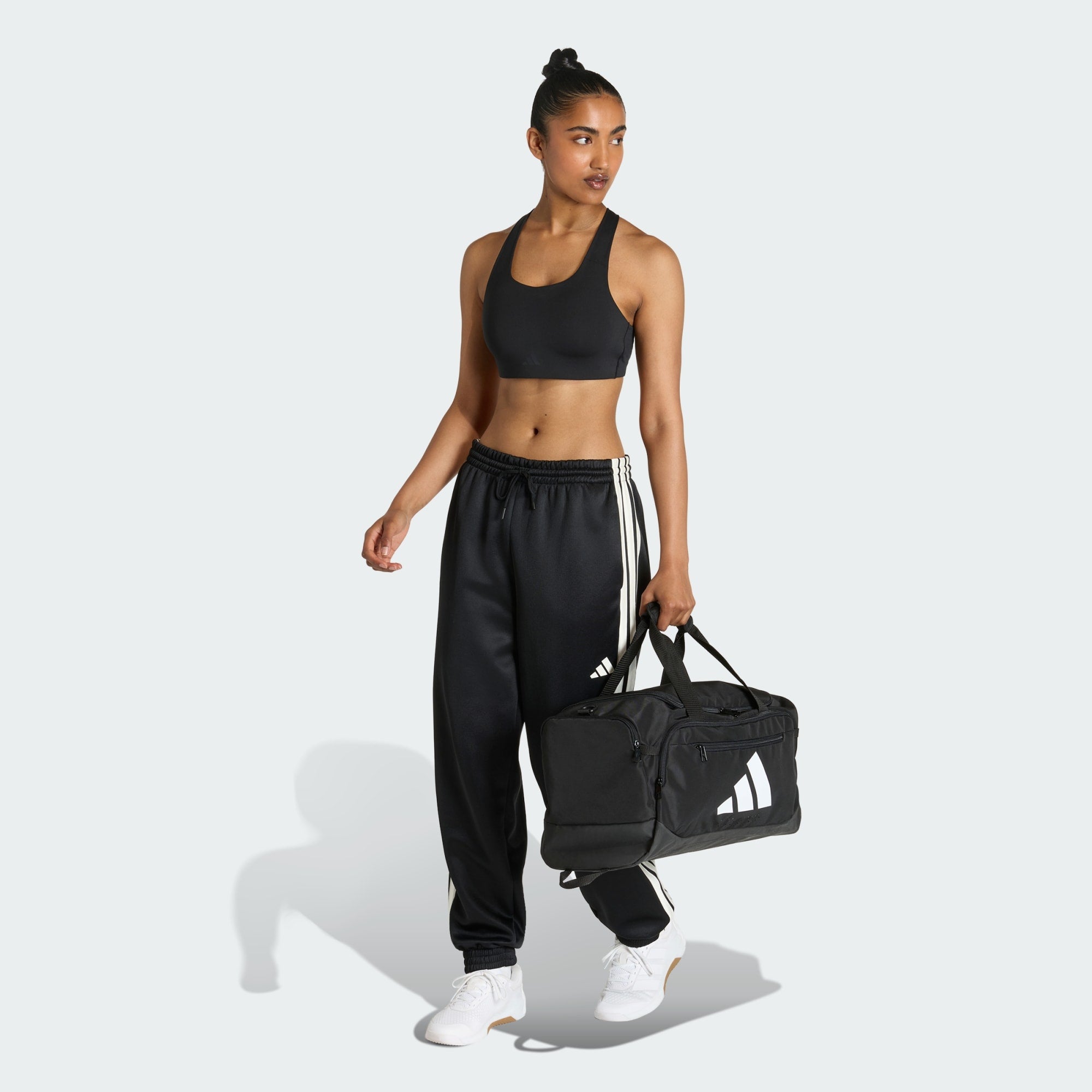 ADIDAS TRAINING DEFENDER SMALL BLACK/WHITE DUFFLE BAG