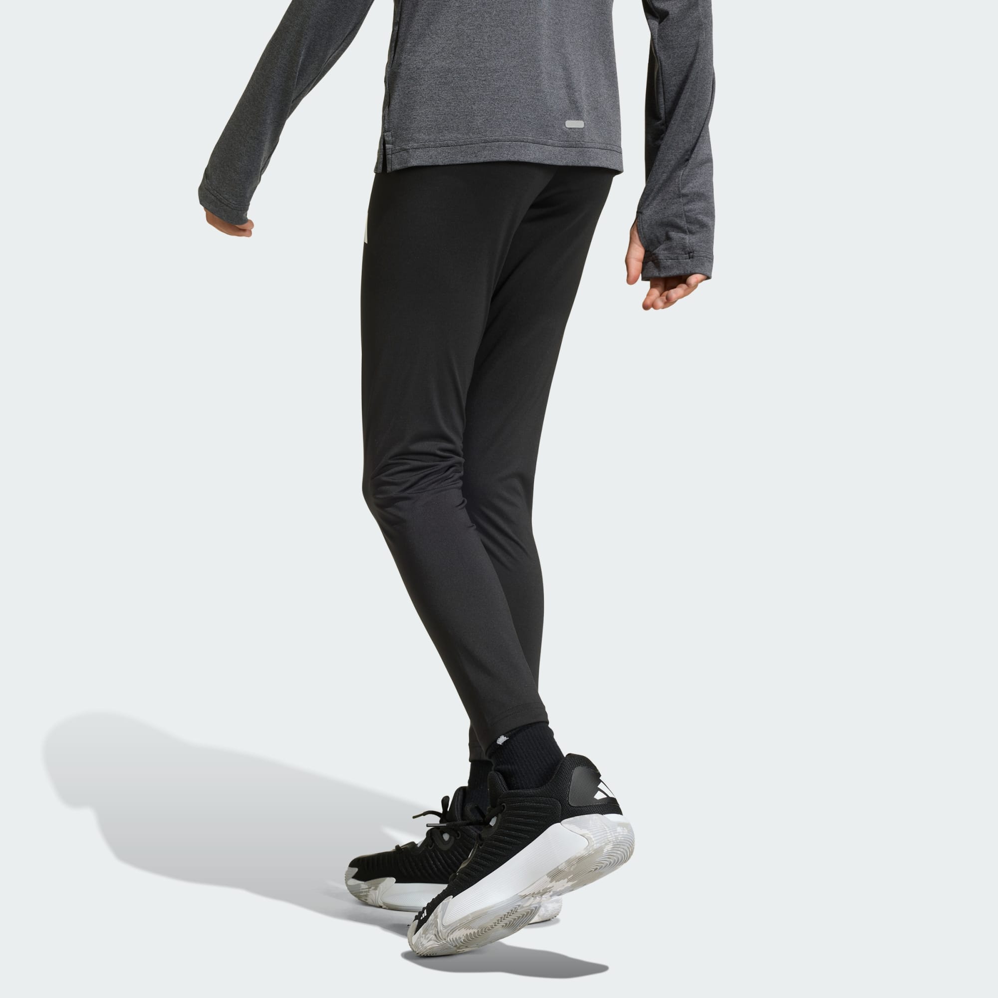 Adidas Kid's Train Essentials 3-Stripes Black Leggings