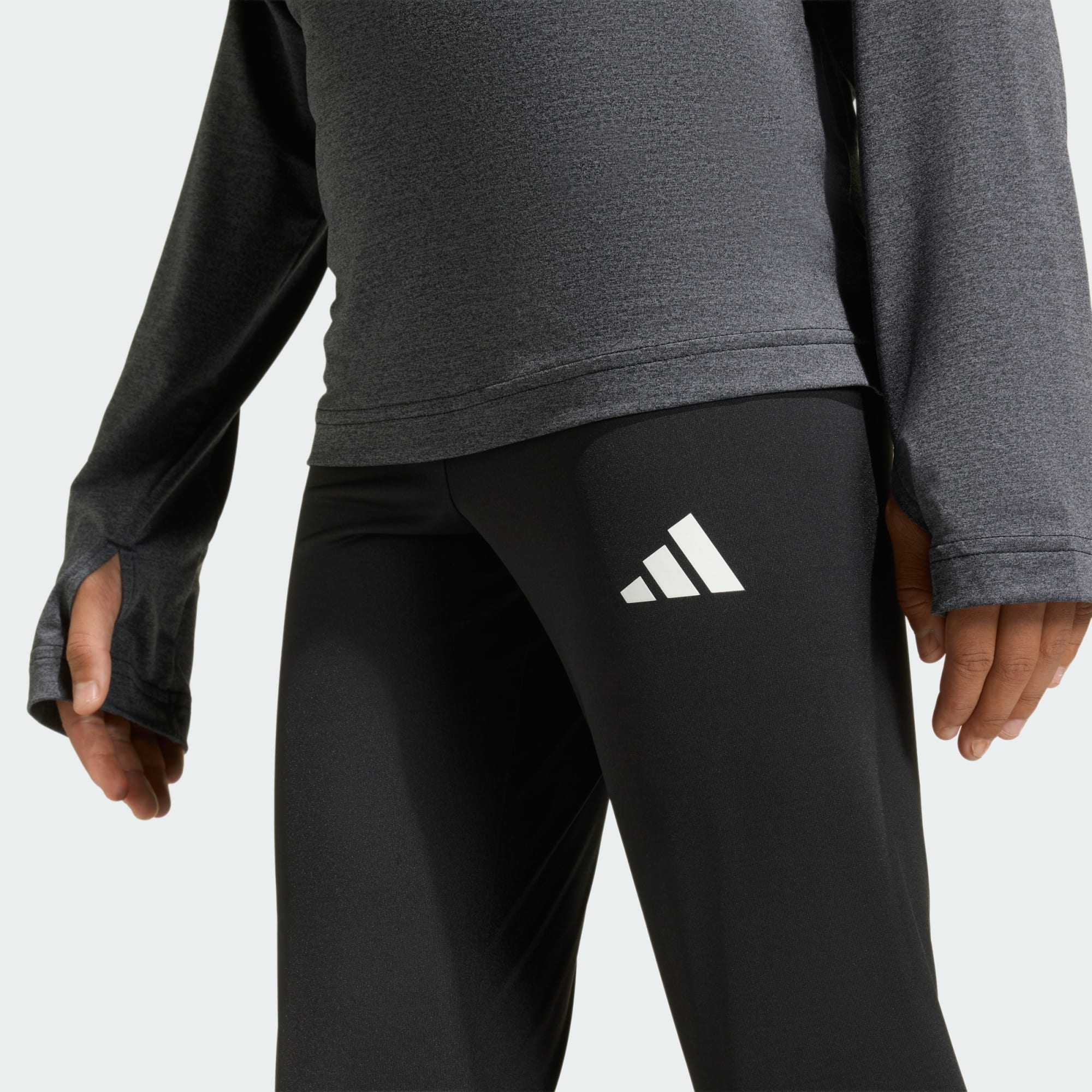 Adidas Kid's Train Essentials 3-Stripes Black Leggings