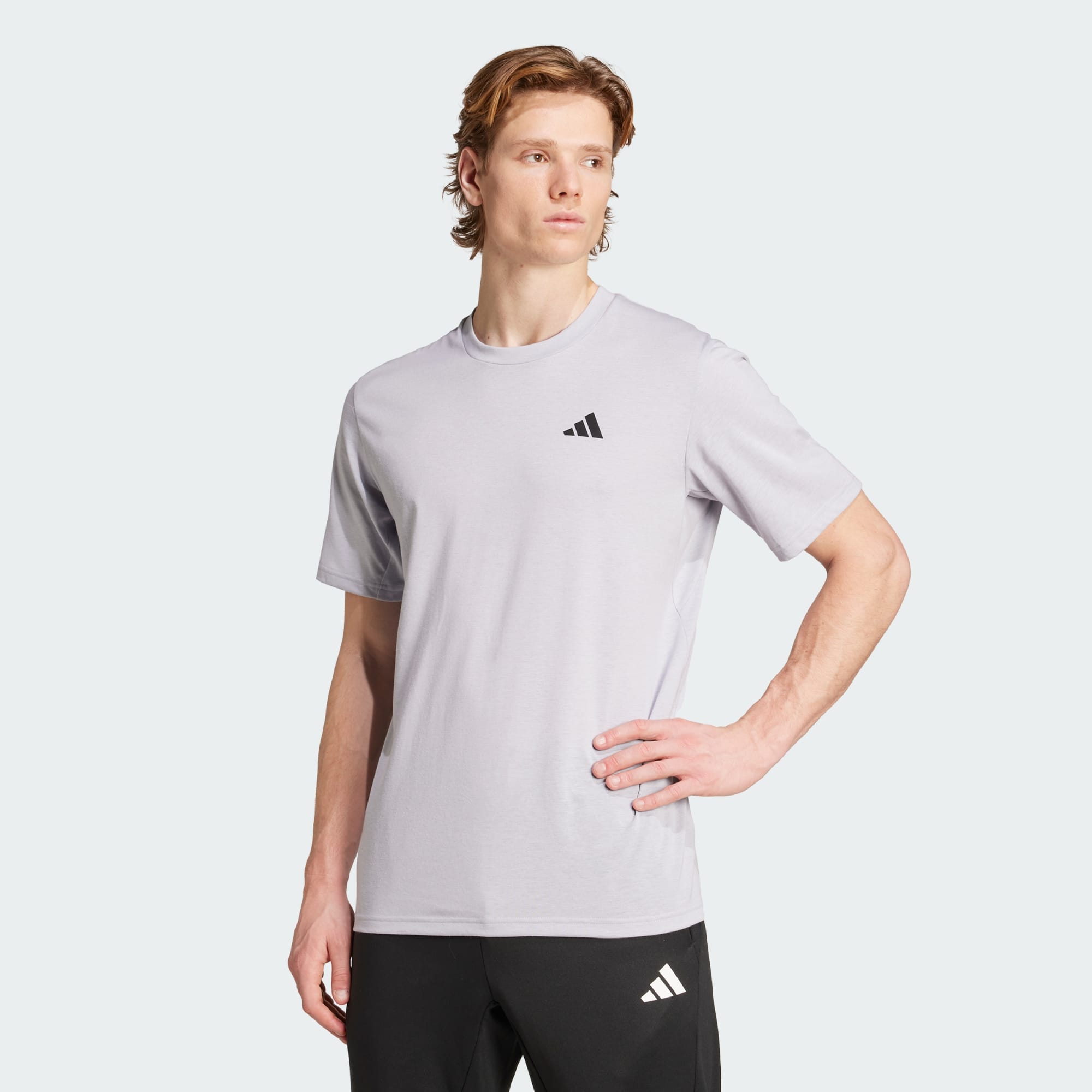 Adidas Men's Training Essentials Feelready Silver Tee