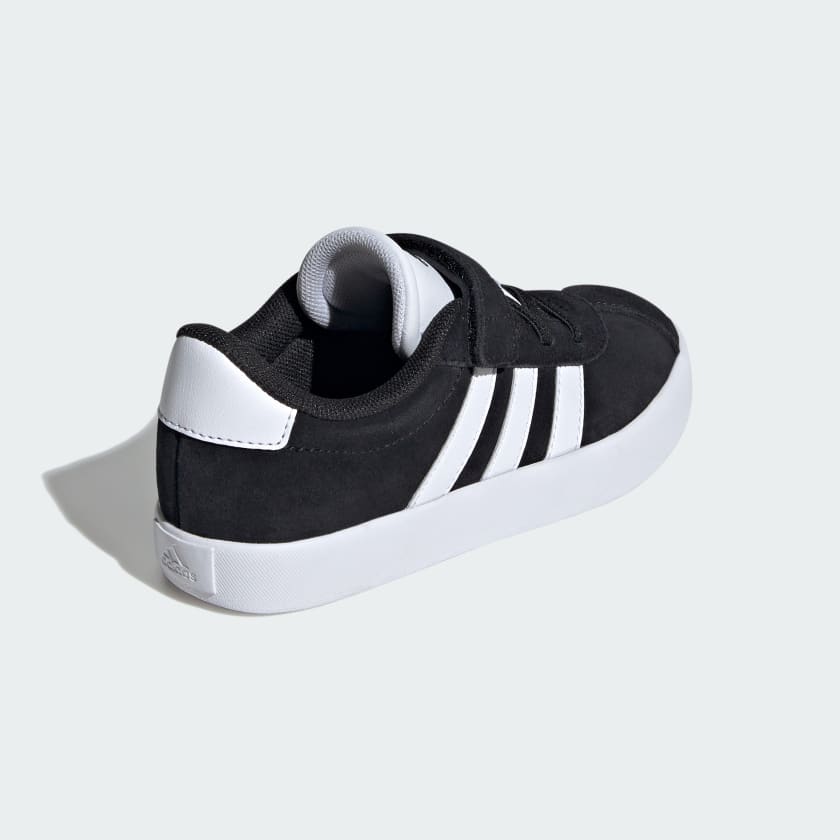Adidas Kids Velcro Court 3.0 Black/White Shoes
