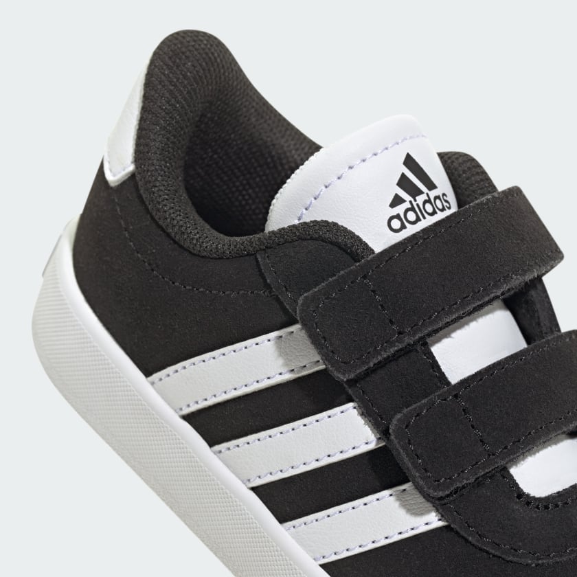 Adidas Kid's Vl Court 3.0 Black/White Sneaker Shoes