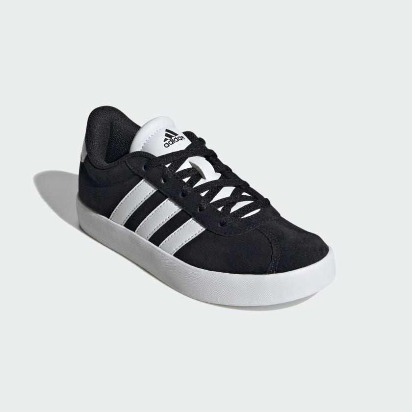 Adidas Kids Vl Court 3.0 Black/White Shoes