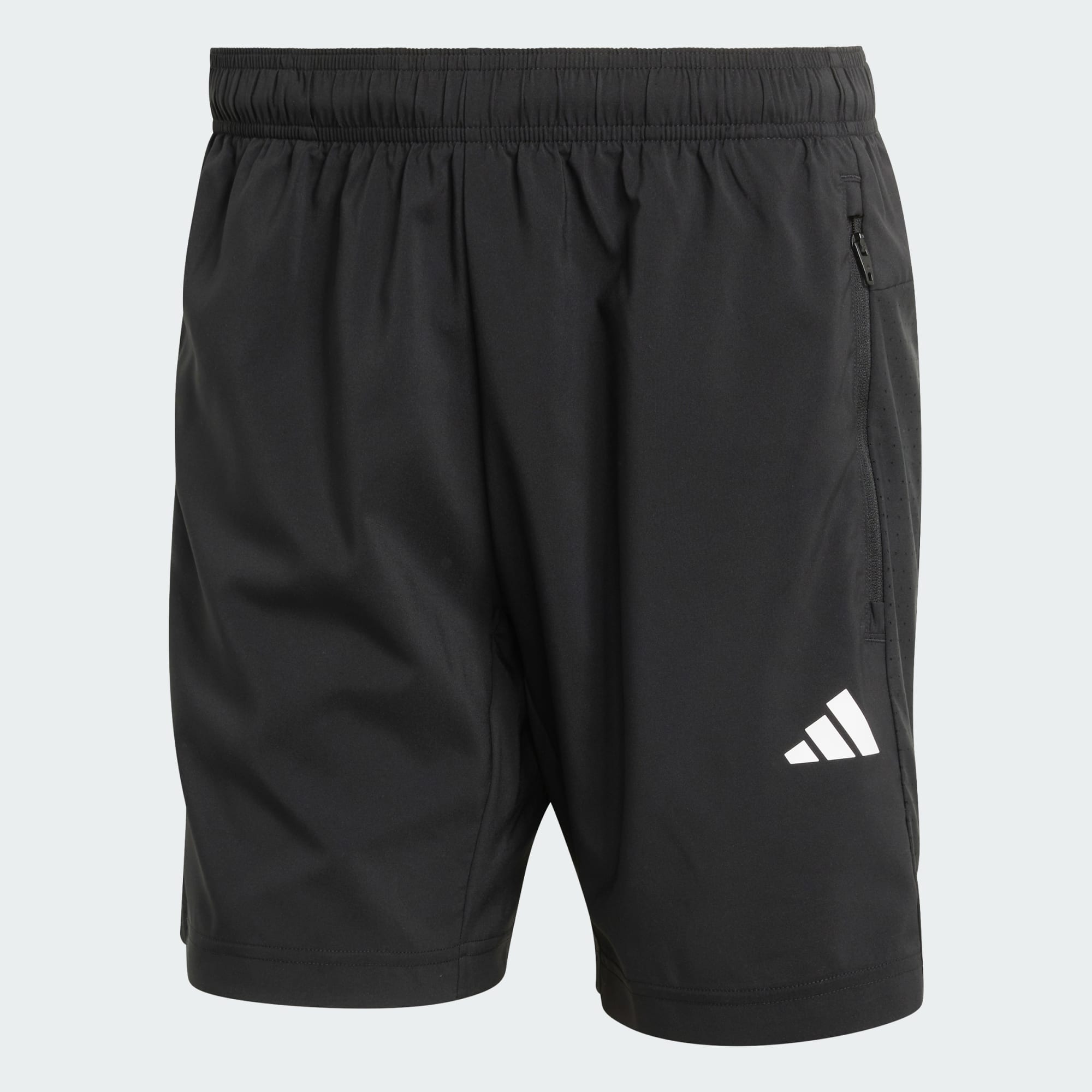 ADIDAS MEN'S WORKOUT ESSENTIALS BASE WOVEN BLACK SHORTS