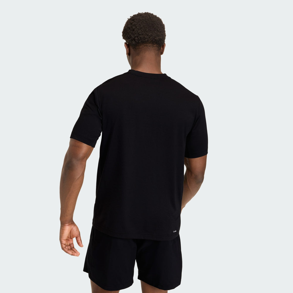 ADIDAS MEN'S WORKOUT ESSENTIALS FEELREADY BLACK TEE
