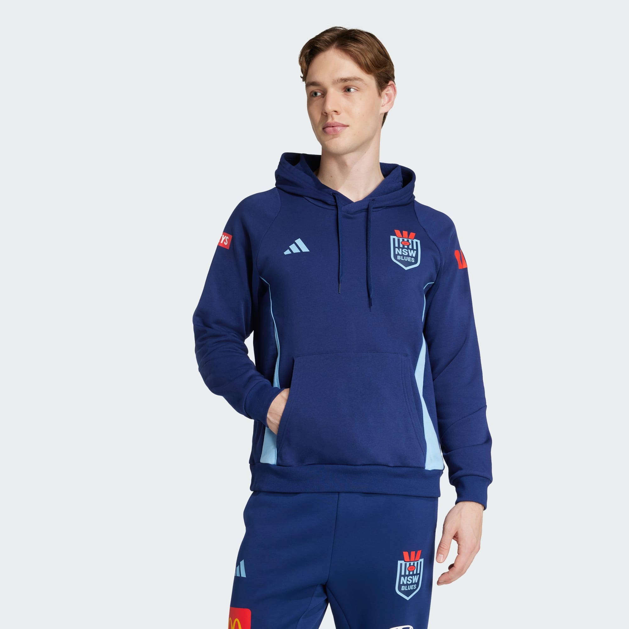 Adidas Men's Nsw Team 2025 Blue Hoodie