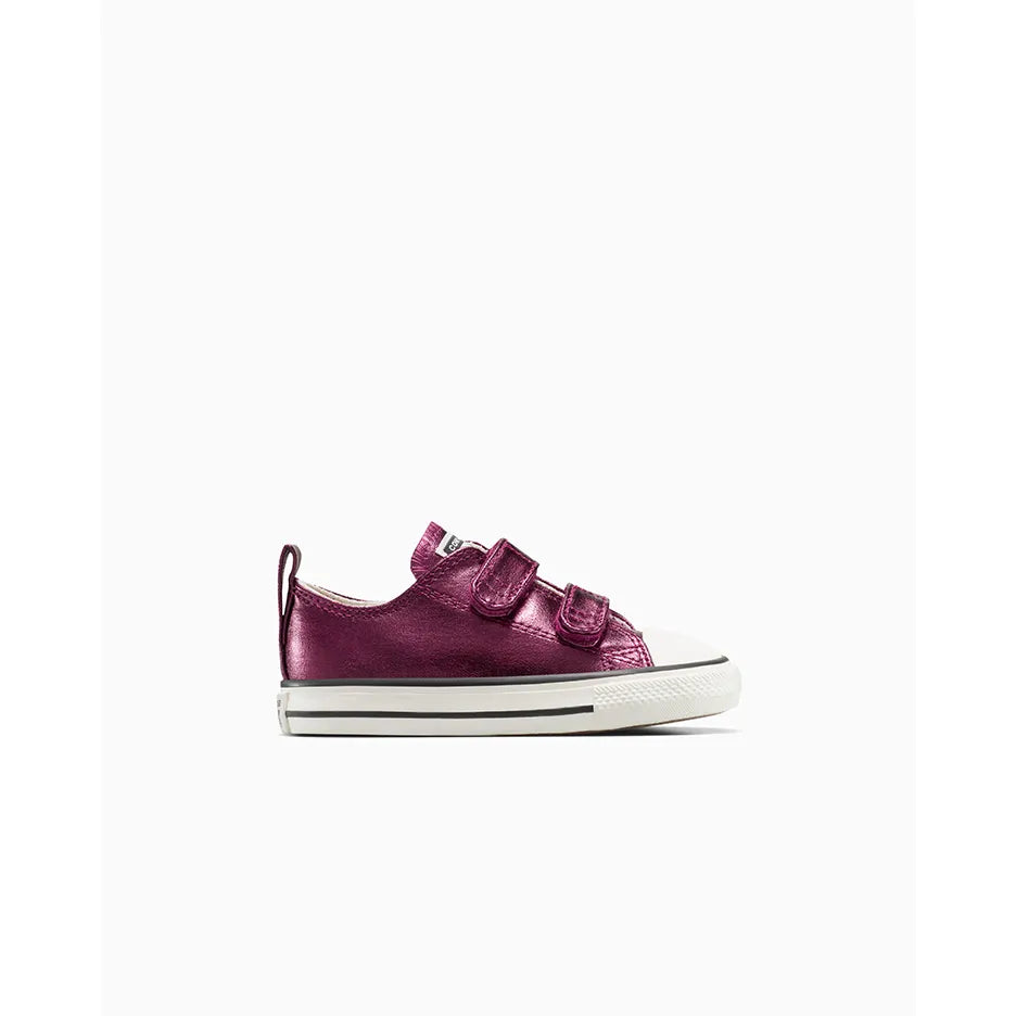 Converse Kid's Chuck Taylor All-Star 2v Metallic Rose Sneaker Shoes