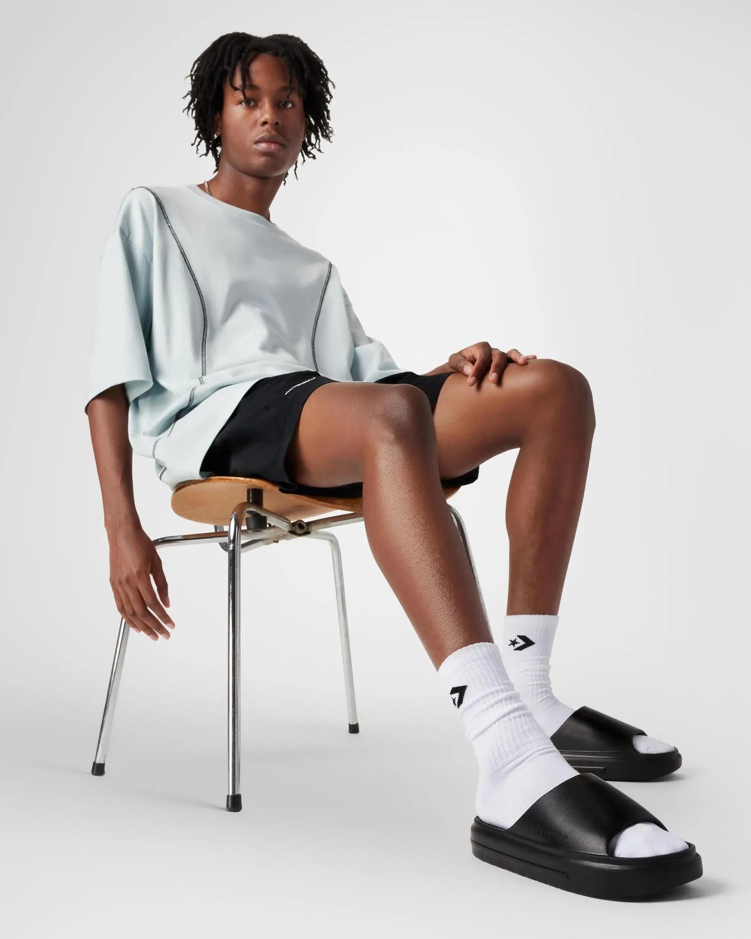 Converse Unisex Essentail Black Slide