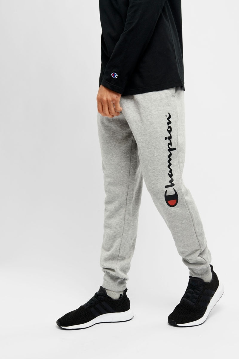 Champion Men's Script Grey Trackpant