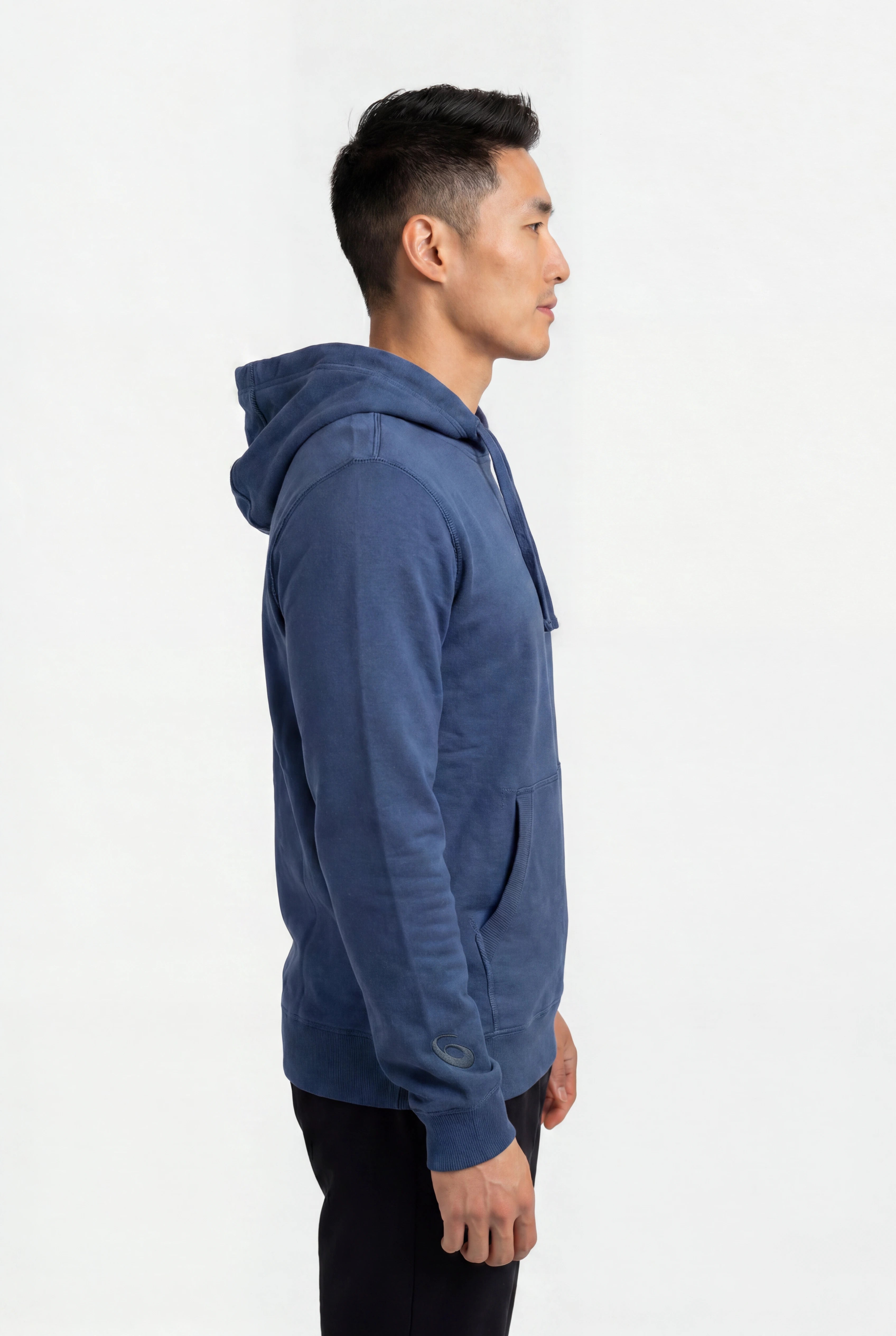 Asics Men's Fleece Blue Hoodie