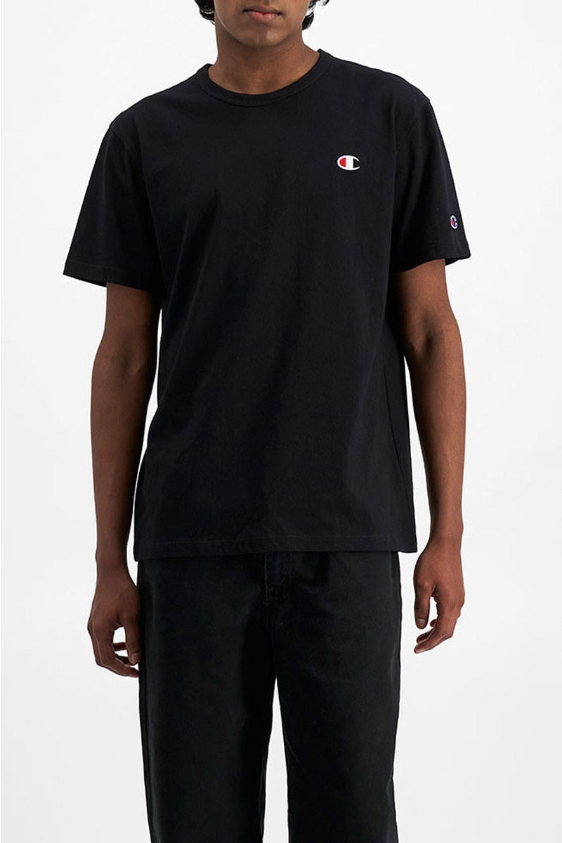 Champion Men's Heritage C Logo Black Tee