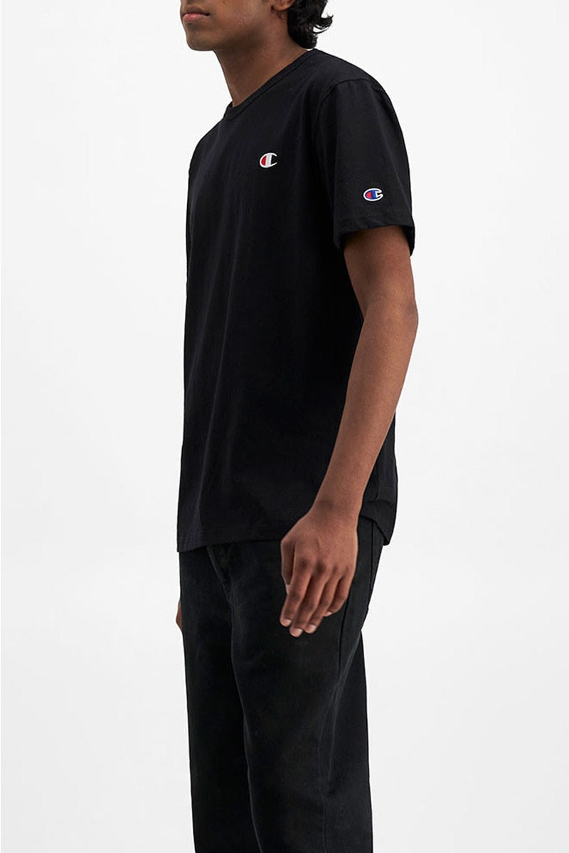 Champion Men's Heritage C Logo Black Tee