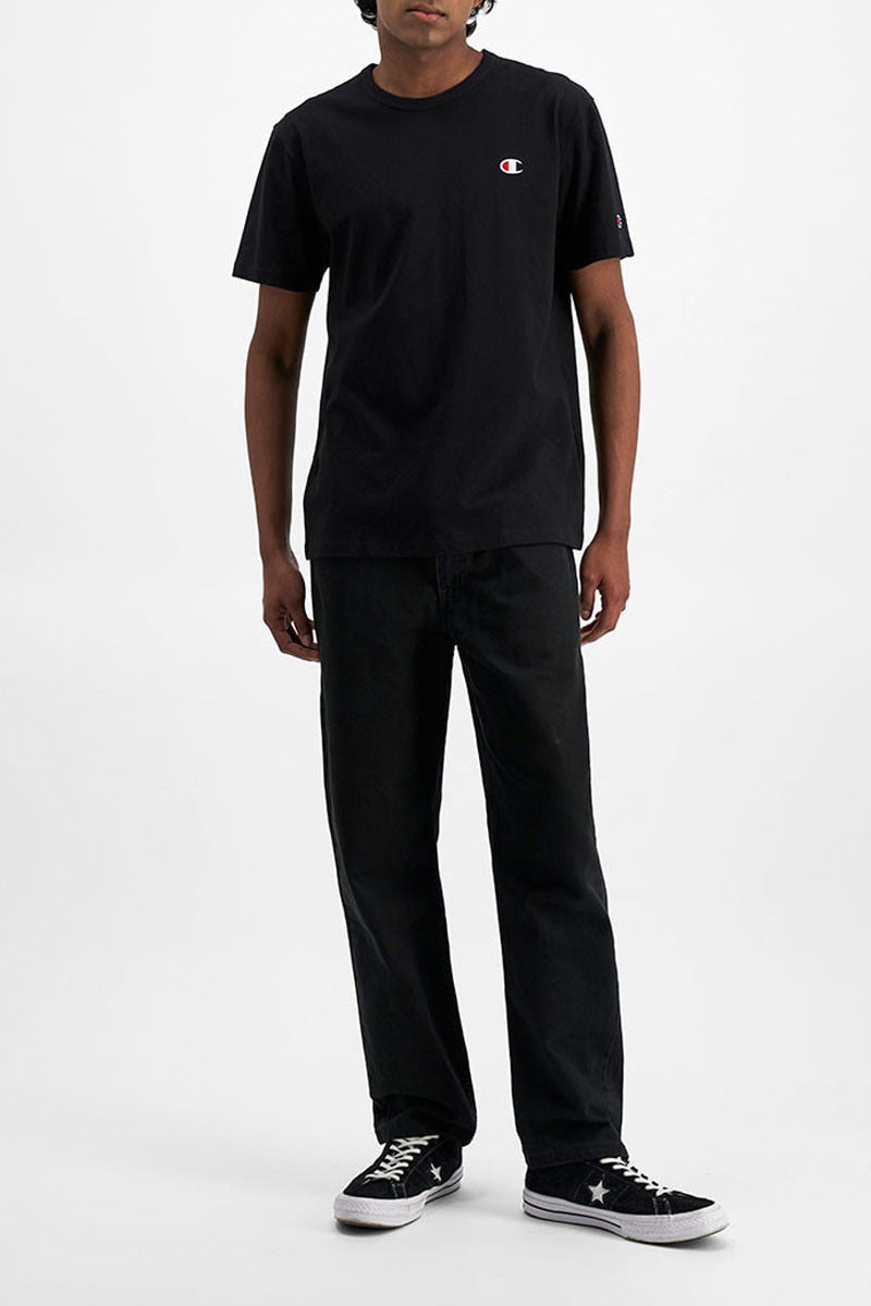 Champion Men's Heritage C Logo Black Tee