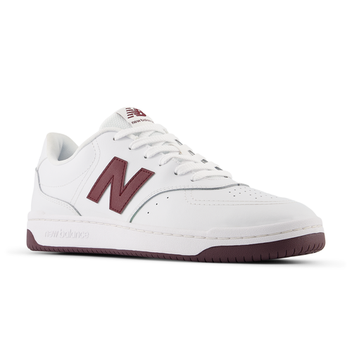 New Balance Unisex Bb80 White/Maroon Sneaker Shoes