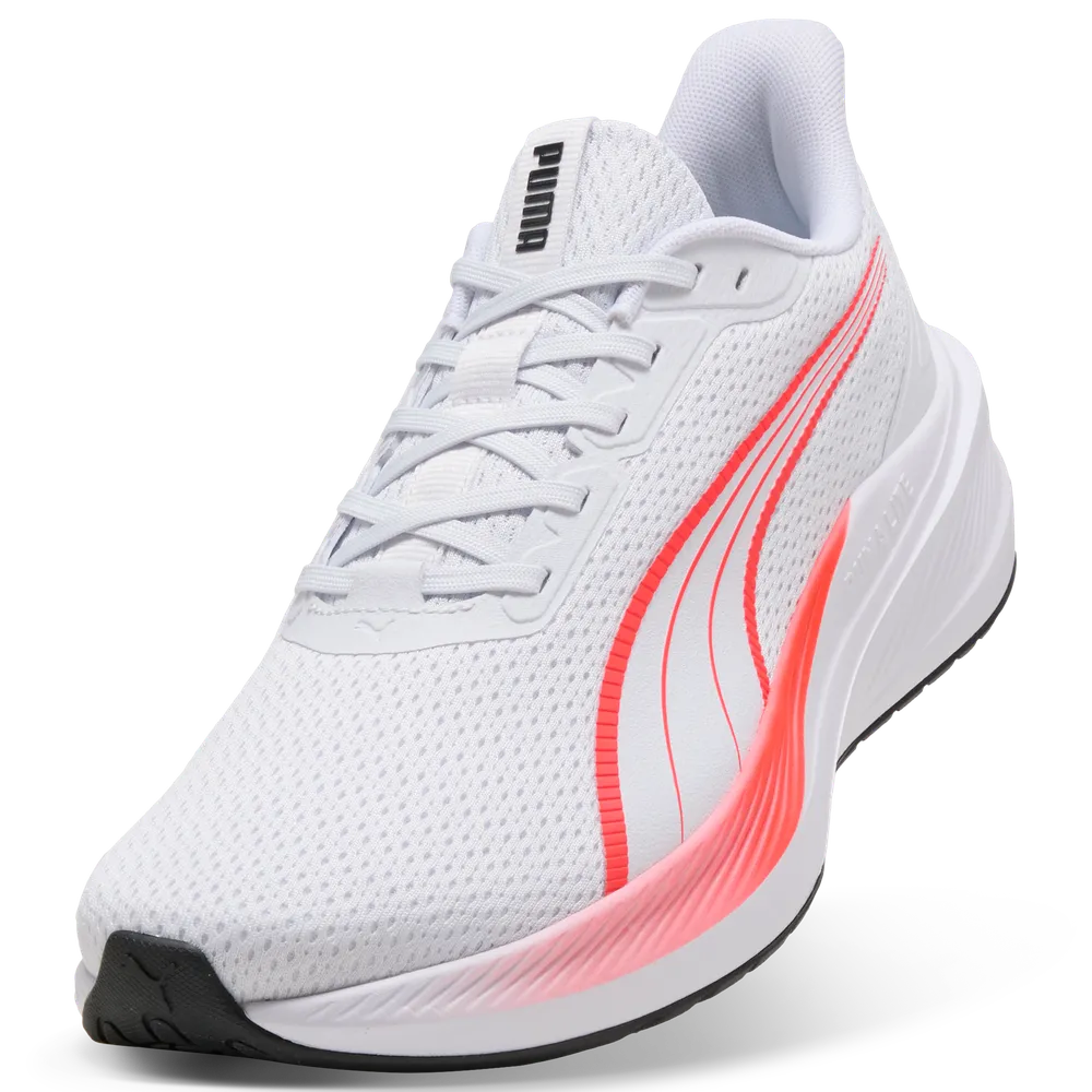 PUMA MEN'S DASHER LITE WHITE/RED RUNNING SHOES