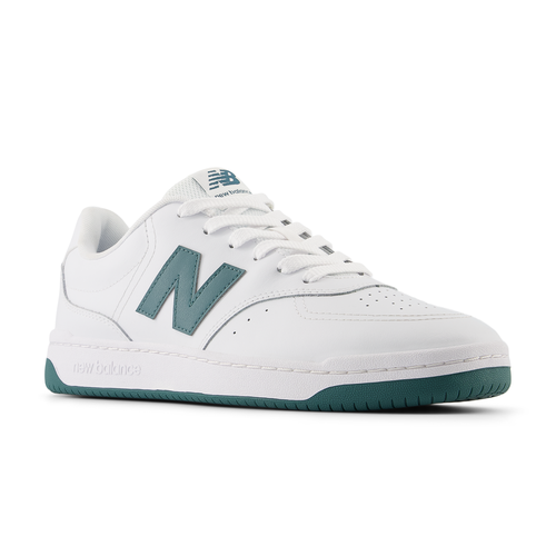 New Balance Unisex Bb80 White/Green Sneaker Shoe