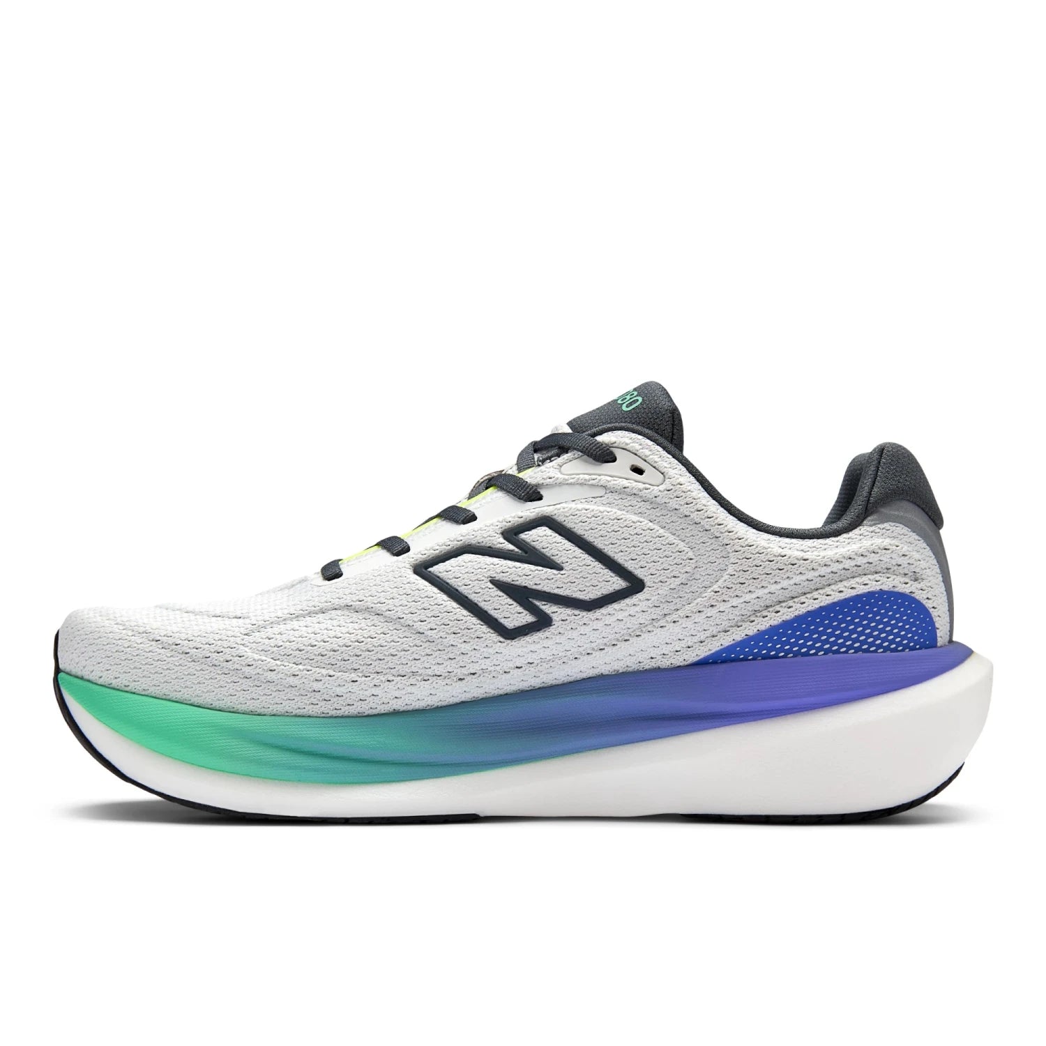 NEW BALANCE MEN'S 1080 V15 SEA SALT/LIME RUNNING SHOES