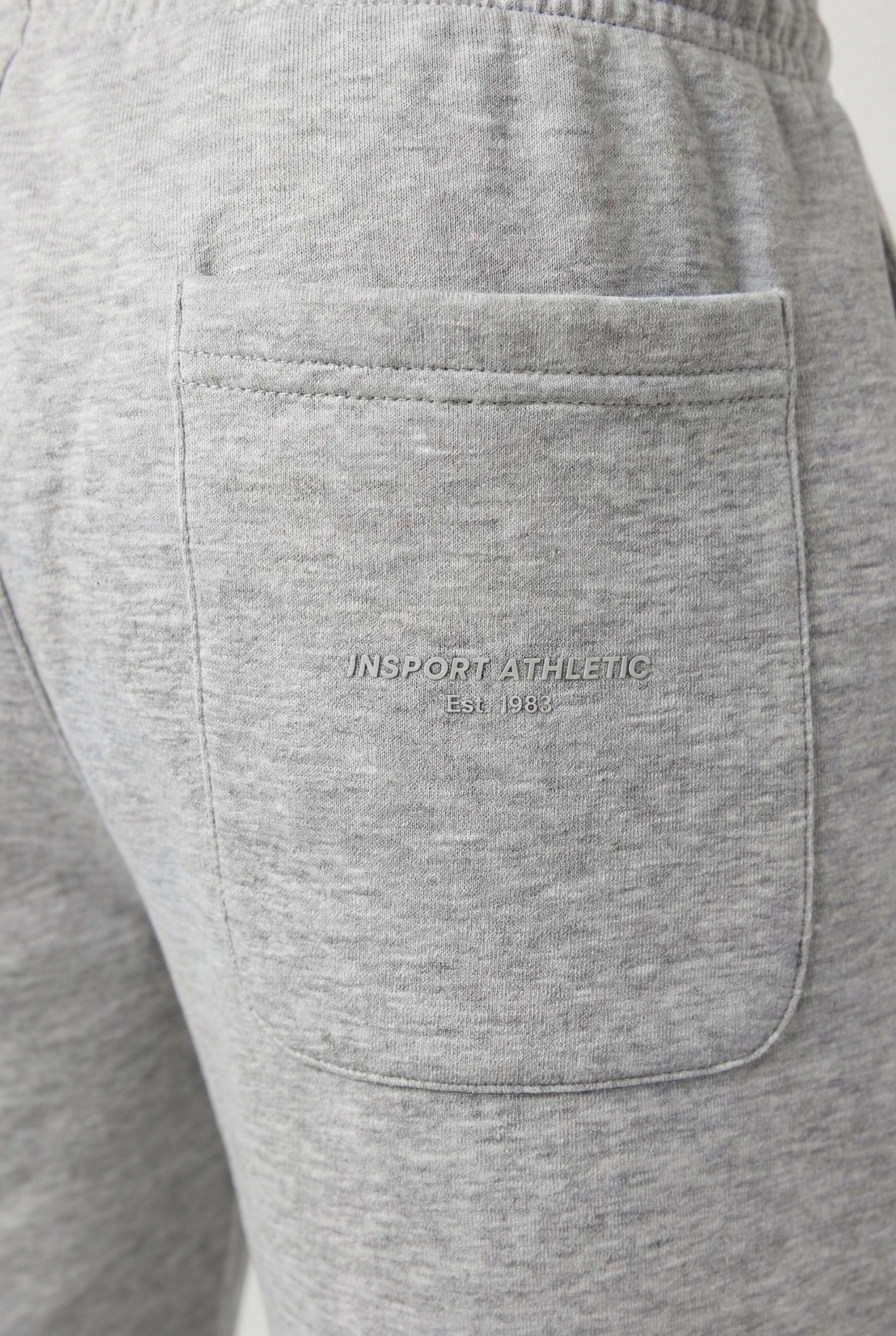 Insport Mens Denver Tech Grey Marle Trackpant