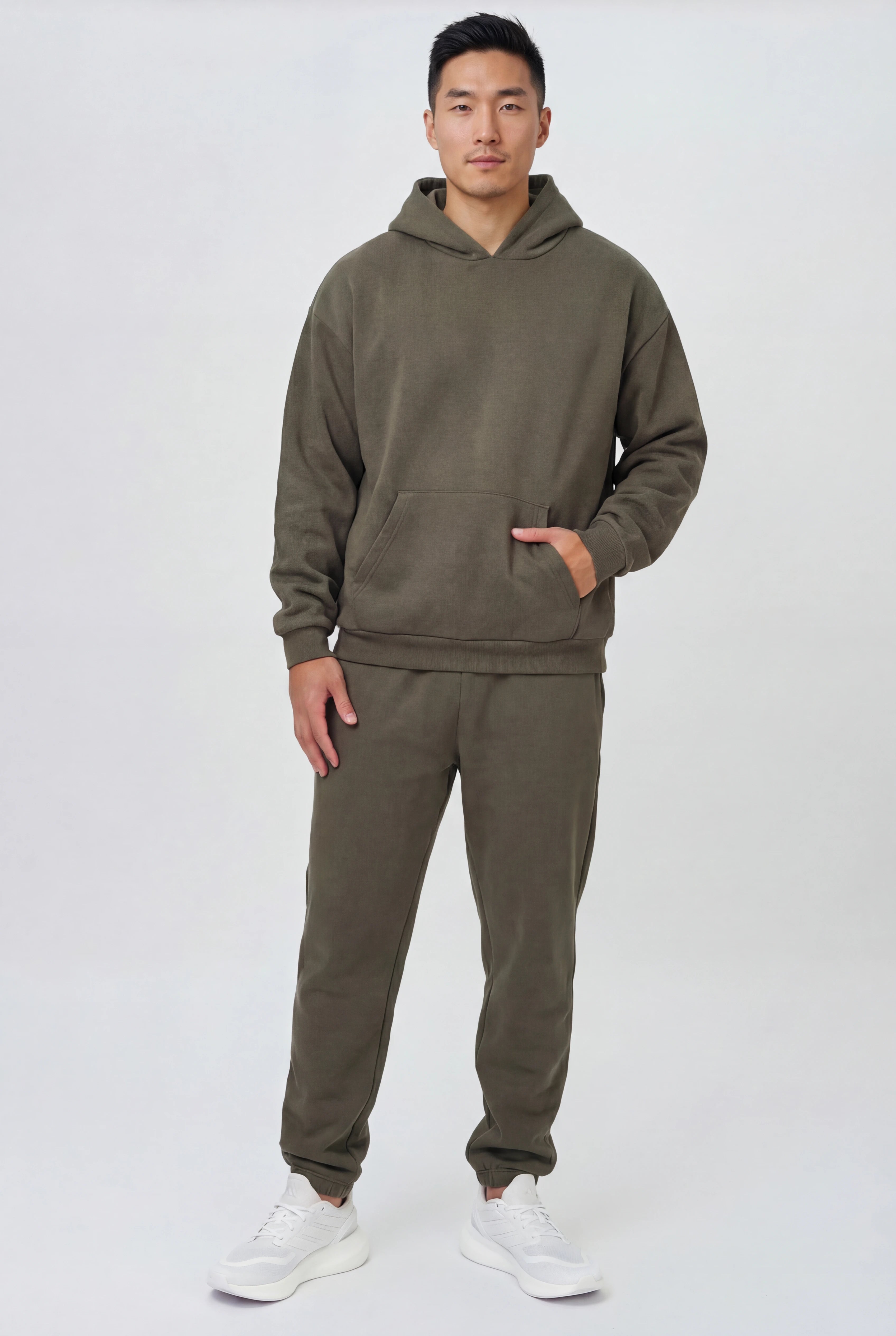 Insport Mens Denver Tech Moss Green Trackpants