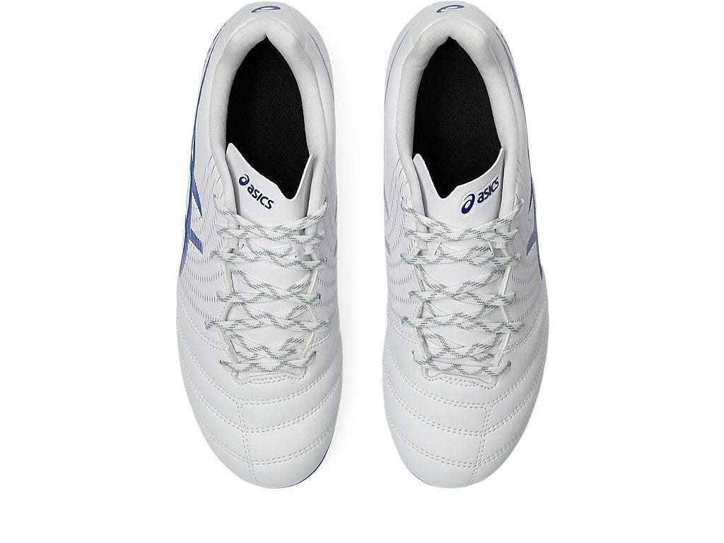 Asics Kid's Ds Light Gs White/Blue Football Boots