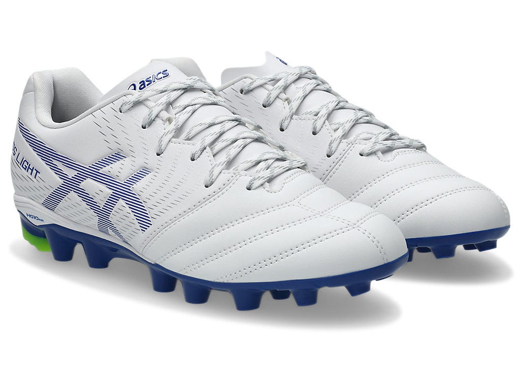 Asics Kid's Ds Light Gs White/Blue Football Boots