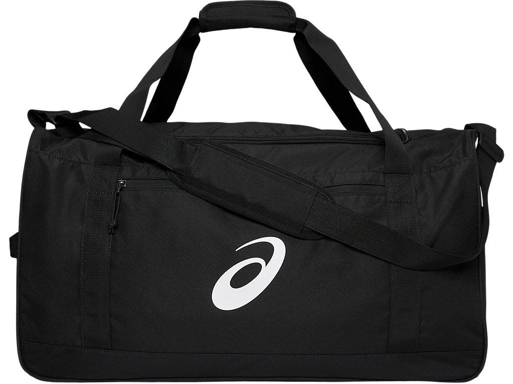 Asics 60l Black/White Duffle Bag