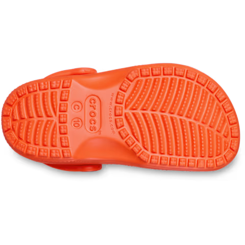 CROCS KID'S CLASSIC SHOCKING ORANGE CLOG