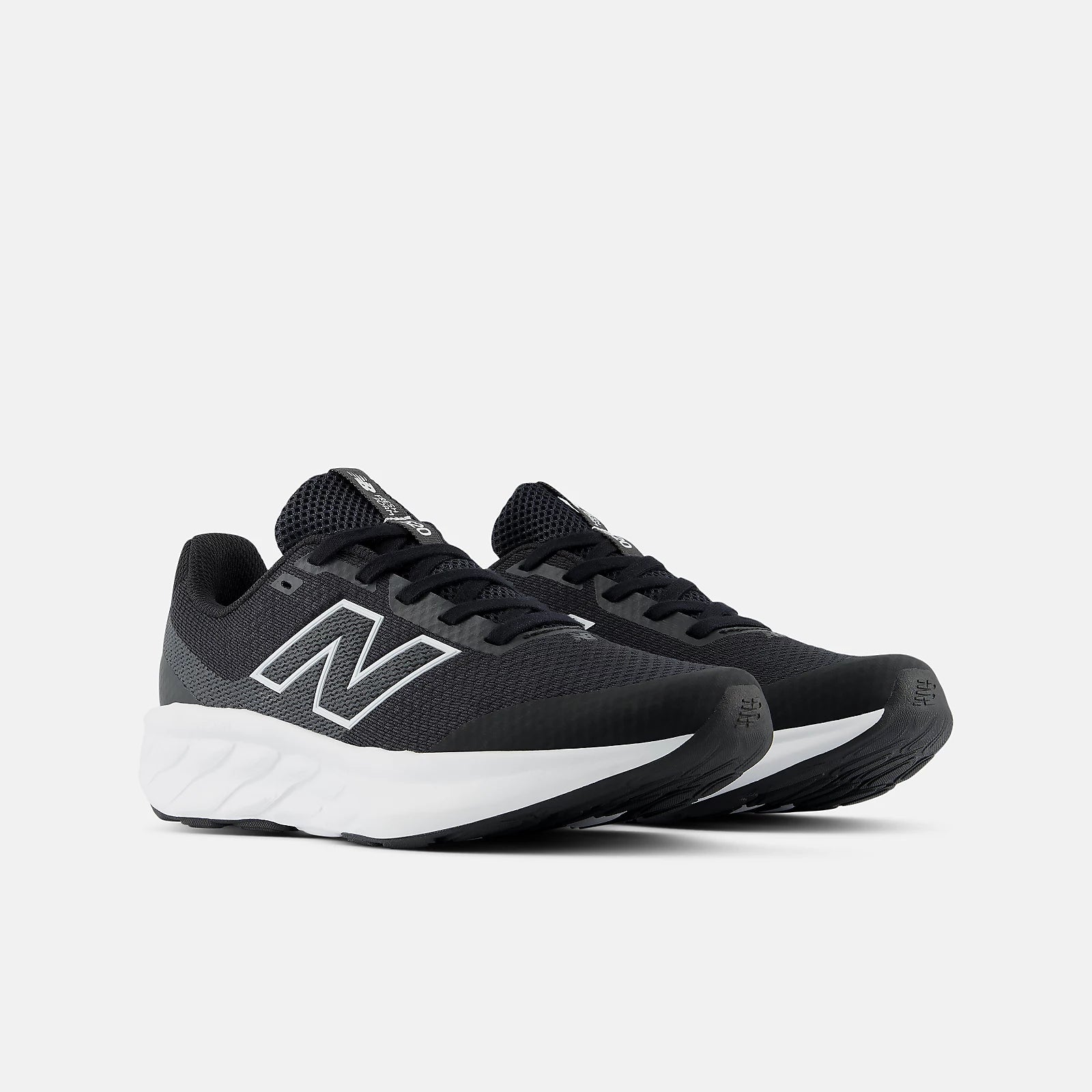 NEW BALANCE KID'S 520 BLACK/WHITE RUNNING SHOES